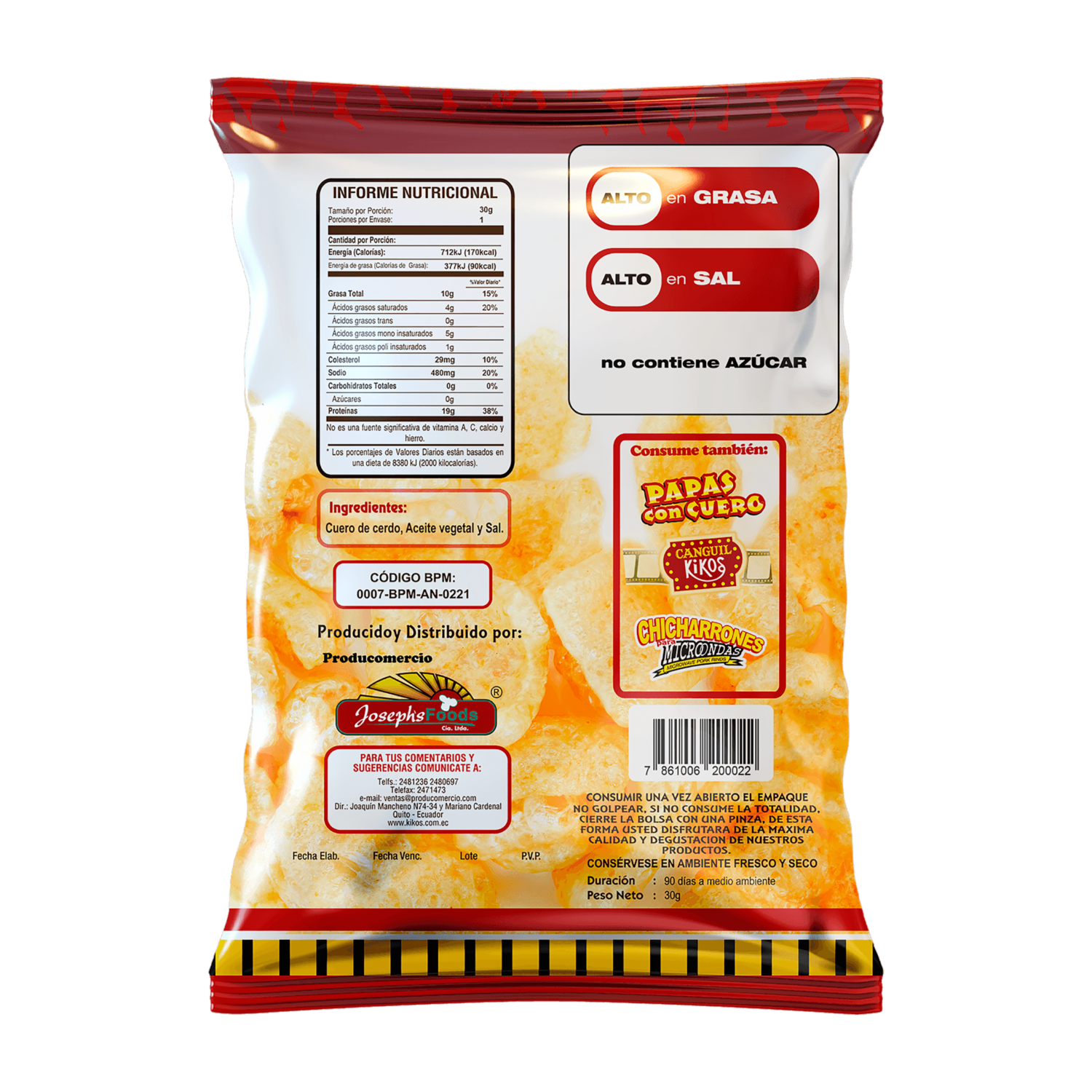 Chicharrón Bocaditos KIKOS 30 G