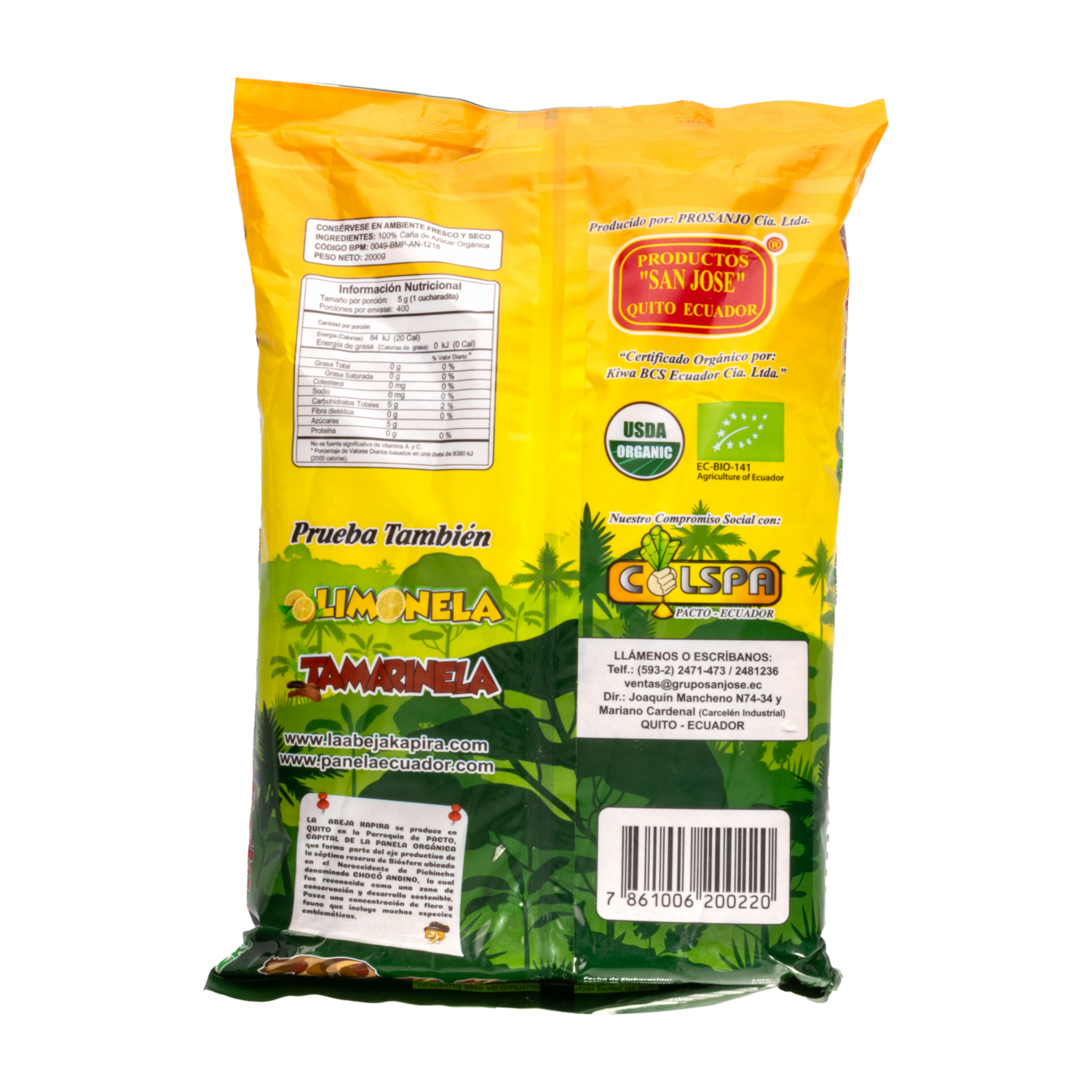 Panela Orgánica En Polvo KAPIRA 2000 G