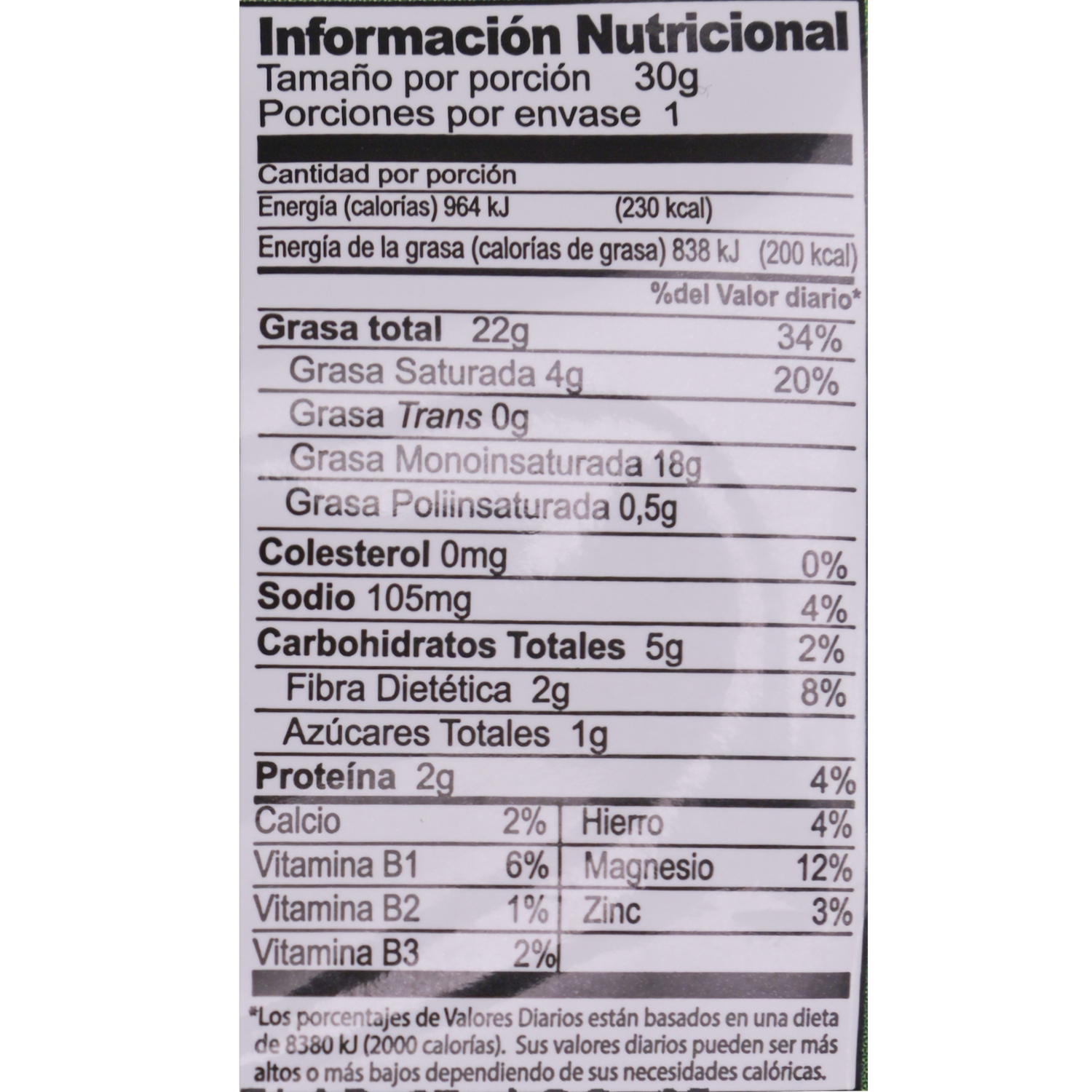 Macadamia Con Sal Sin Fluor SCHULLO 30 G