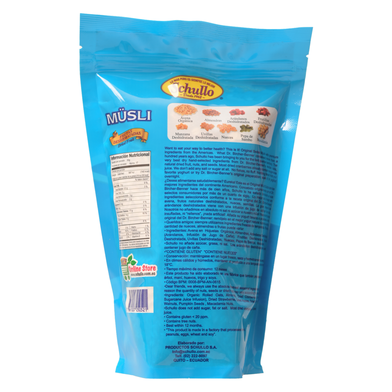 Musli Con Frutas SCHULLO 500 G