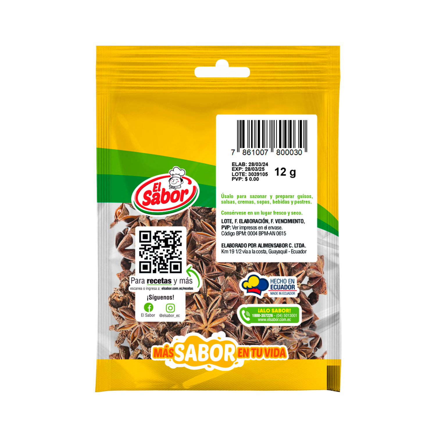 Anís Estrellado EL SABOR 12 G