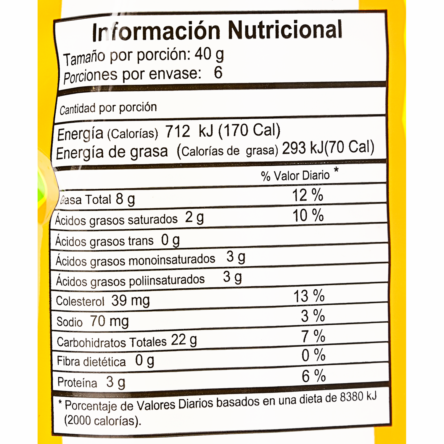 Ponqué De Vainilla CRON QUIS 240 G
