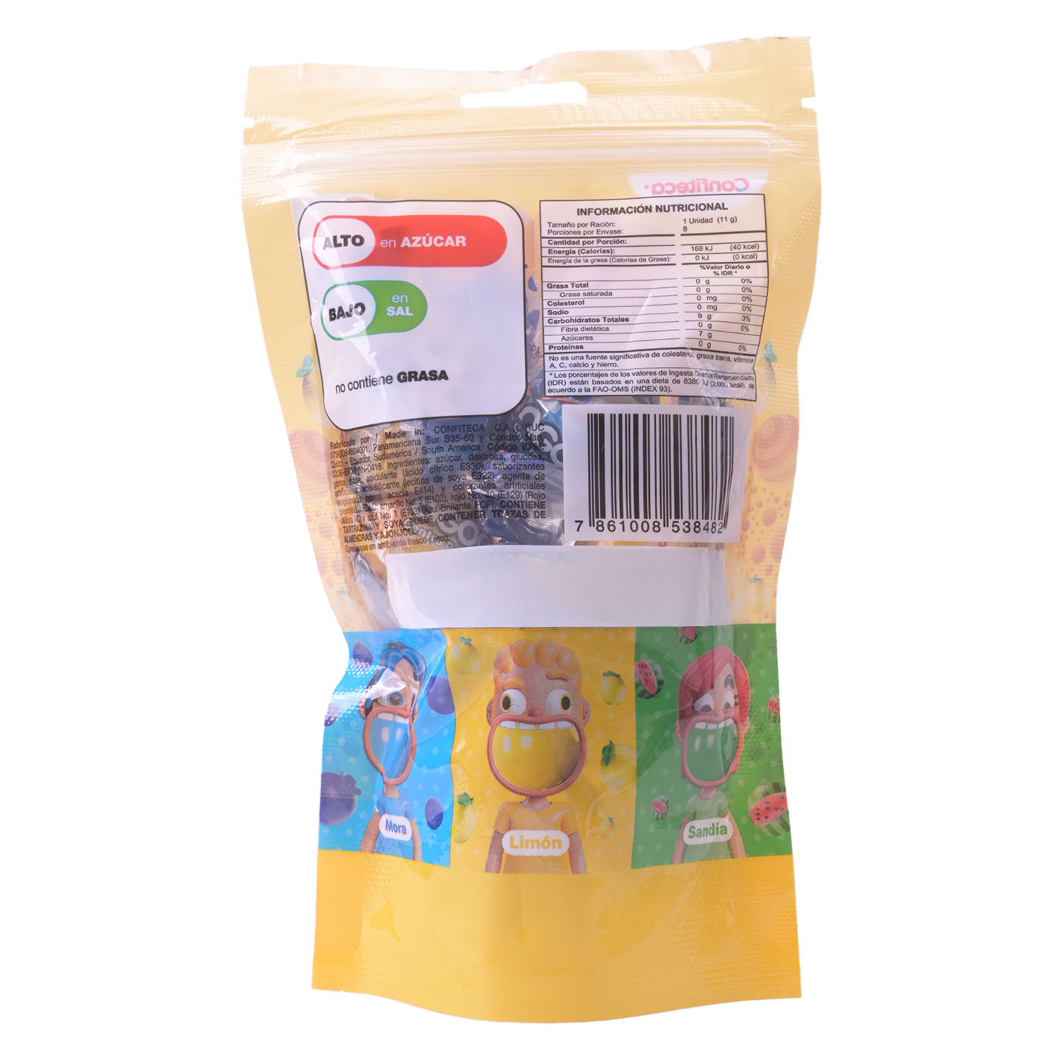 Chicle Con Centro De Polvo Ácido AGOGÓ 88 G