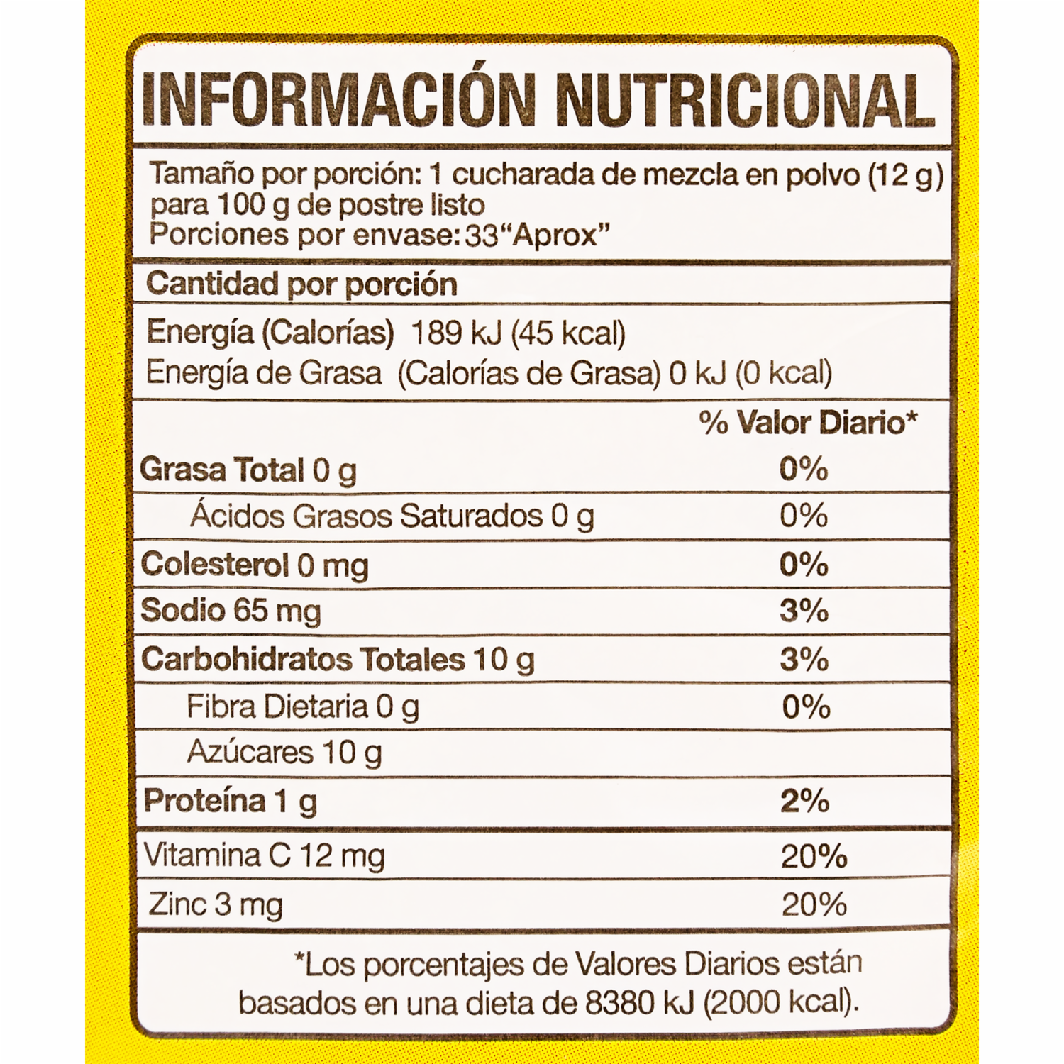 Gelatina En Polvo Sabor A Piña GEL’HADA 400 G