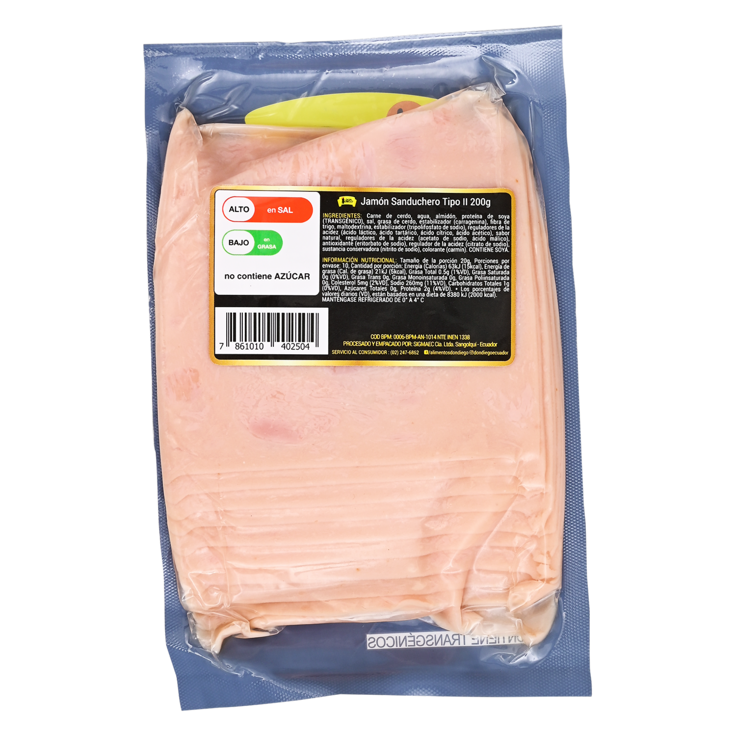 Jamón Sanduchero DON DIEGO 200 G