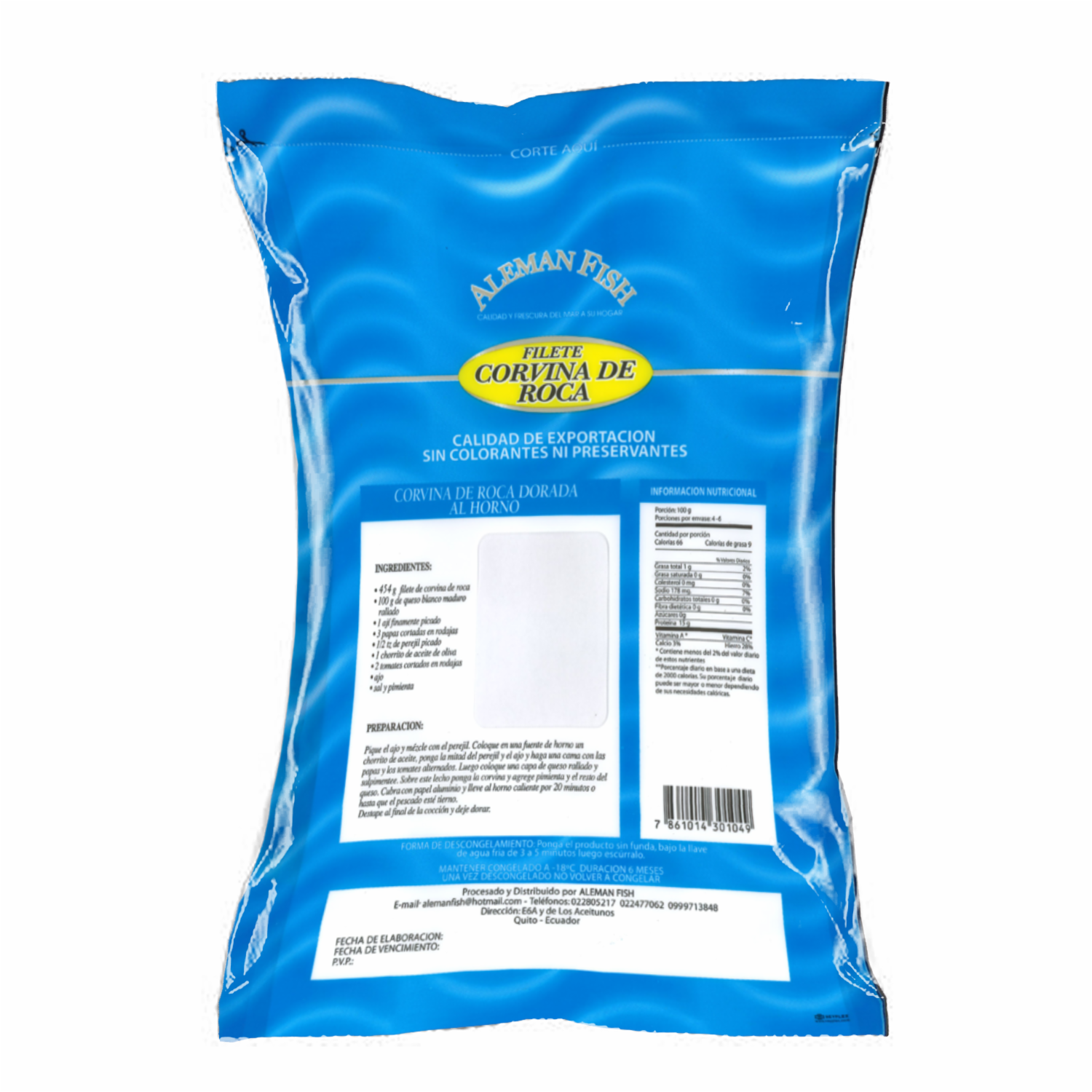 Corvina De Roca ALEMAN FISH 454 G