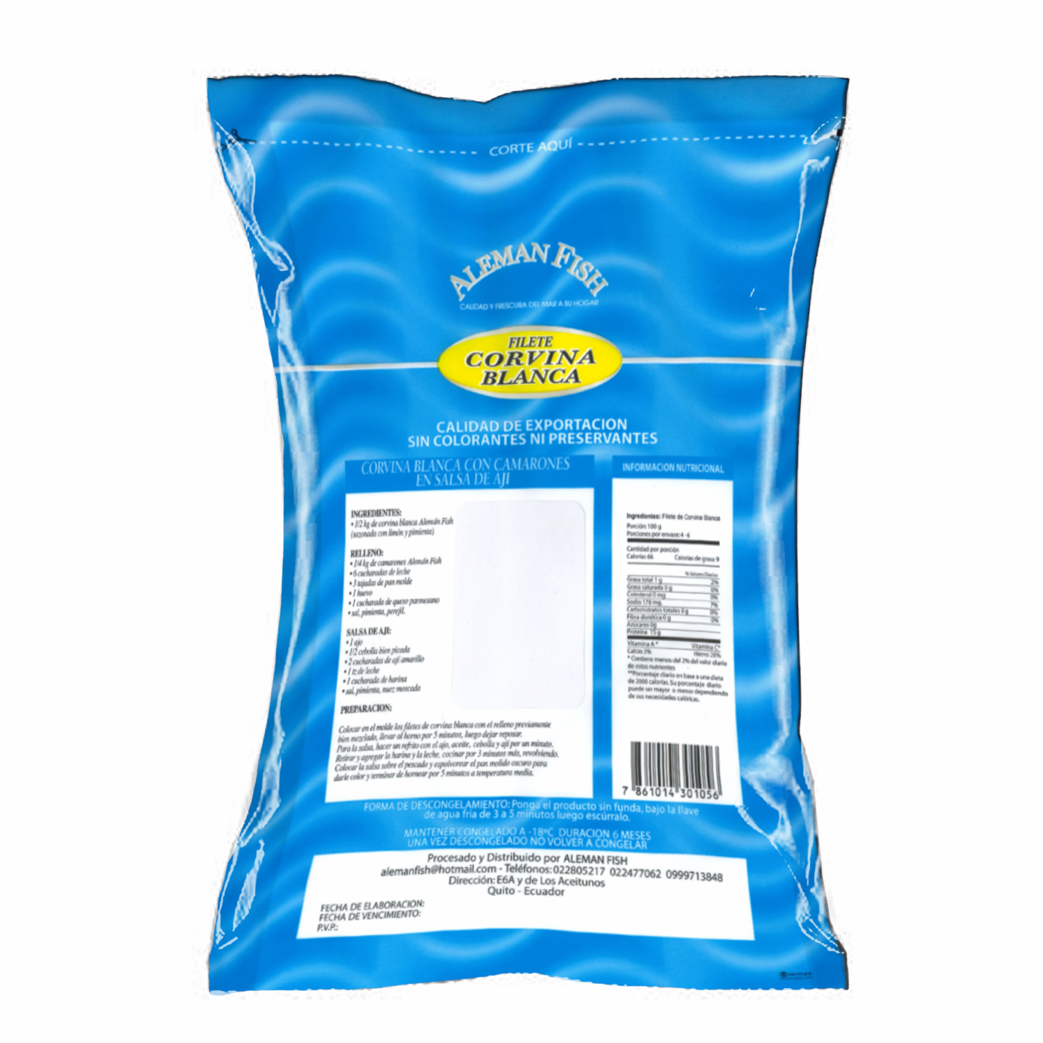 Corvina Blanca ALEMAN FISH 454 G