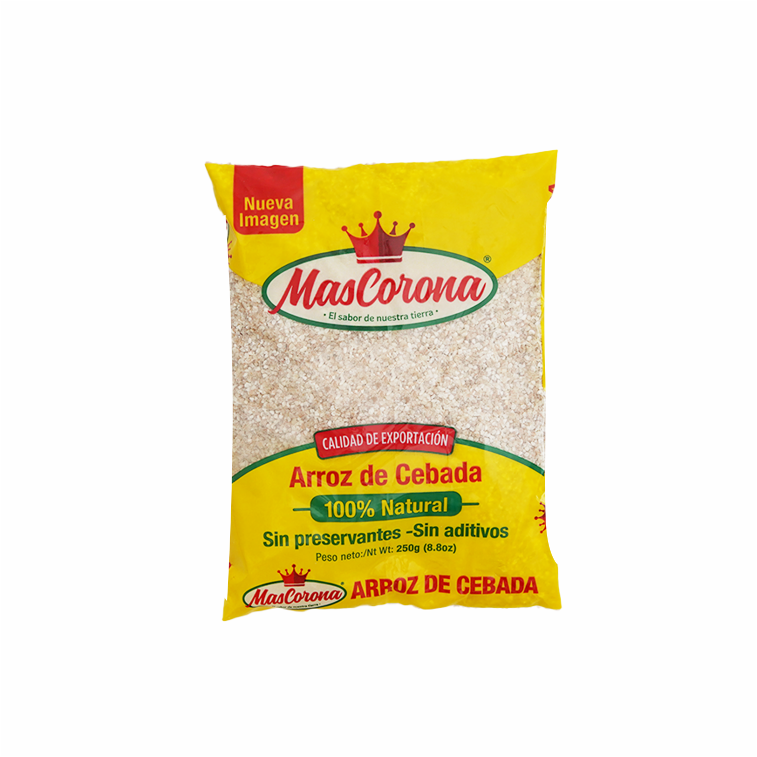 Arroz De Cebada 100% Natural Sin Conservantes Ni Preservantes MASCORONA 250 G