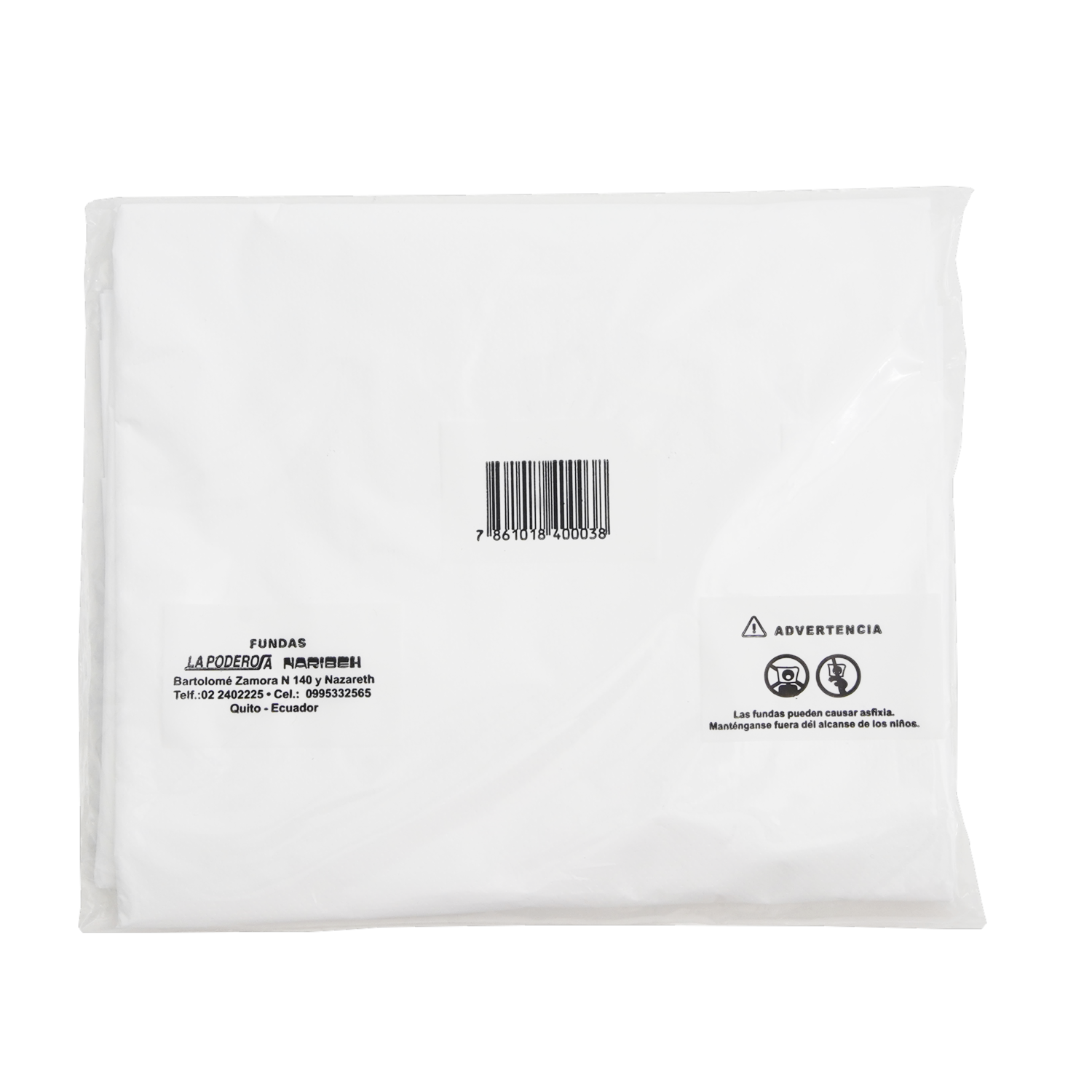 Fundas Para Basura Baño Blancas 42 X 46 Cm NARIBEH 10 Uds