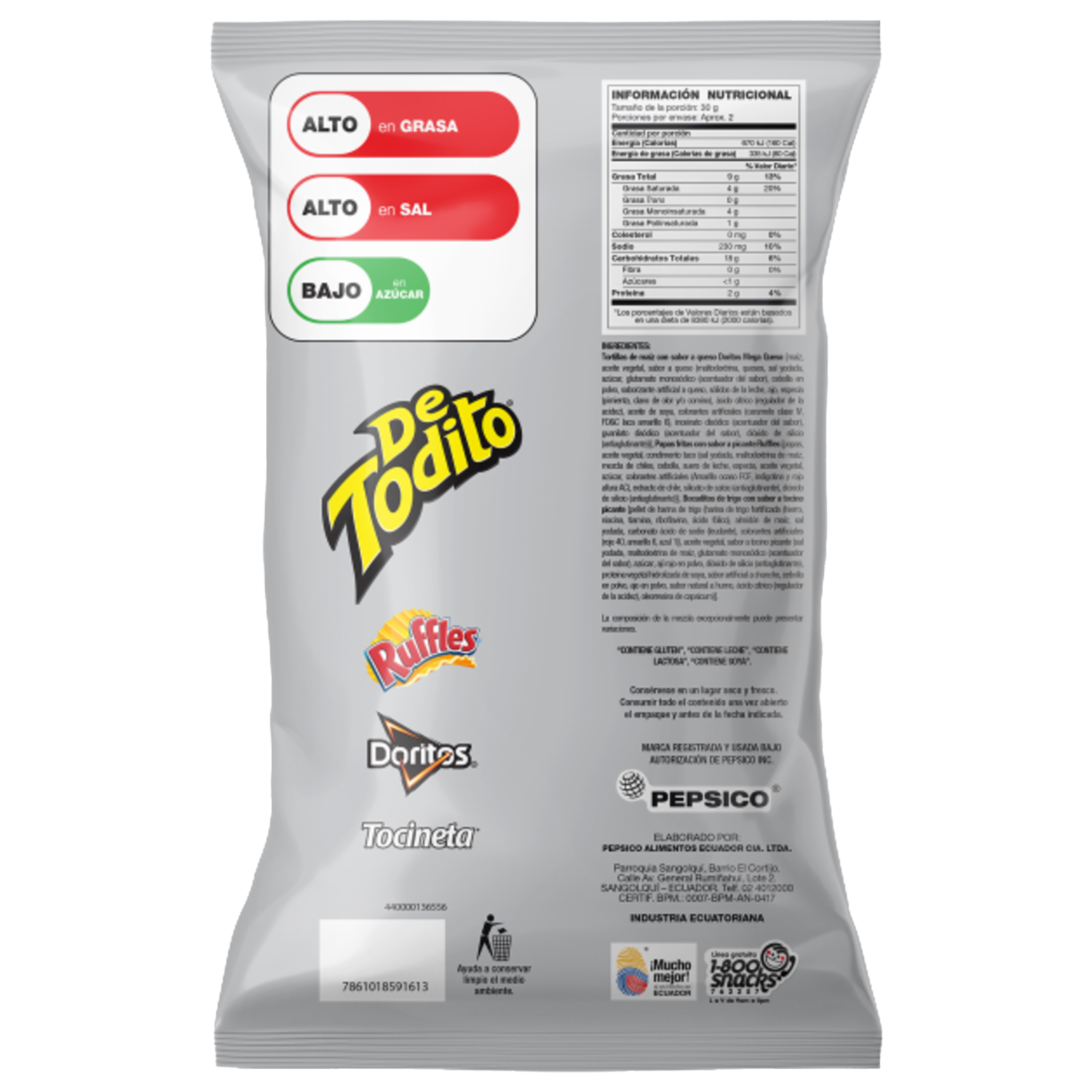Bocaditos Mix Picantes DE TODITO 55 G