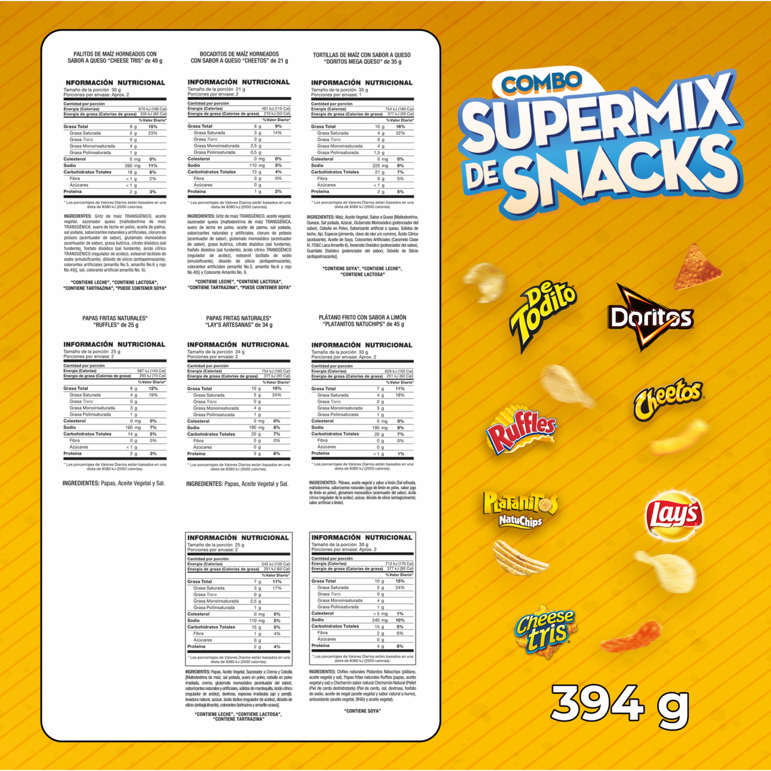 Snacks Super Mix Combo Fiesta COMBO FIESTA 394 G