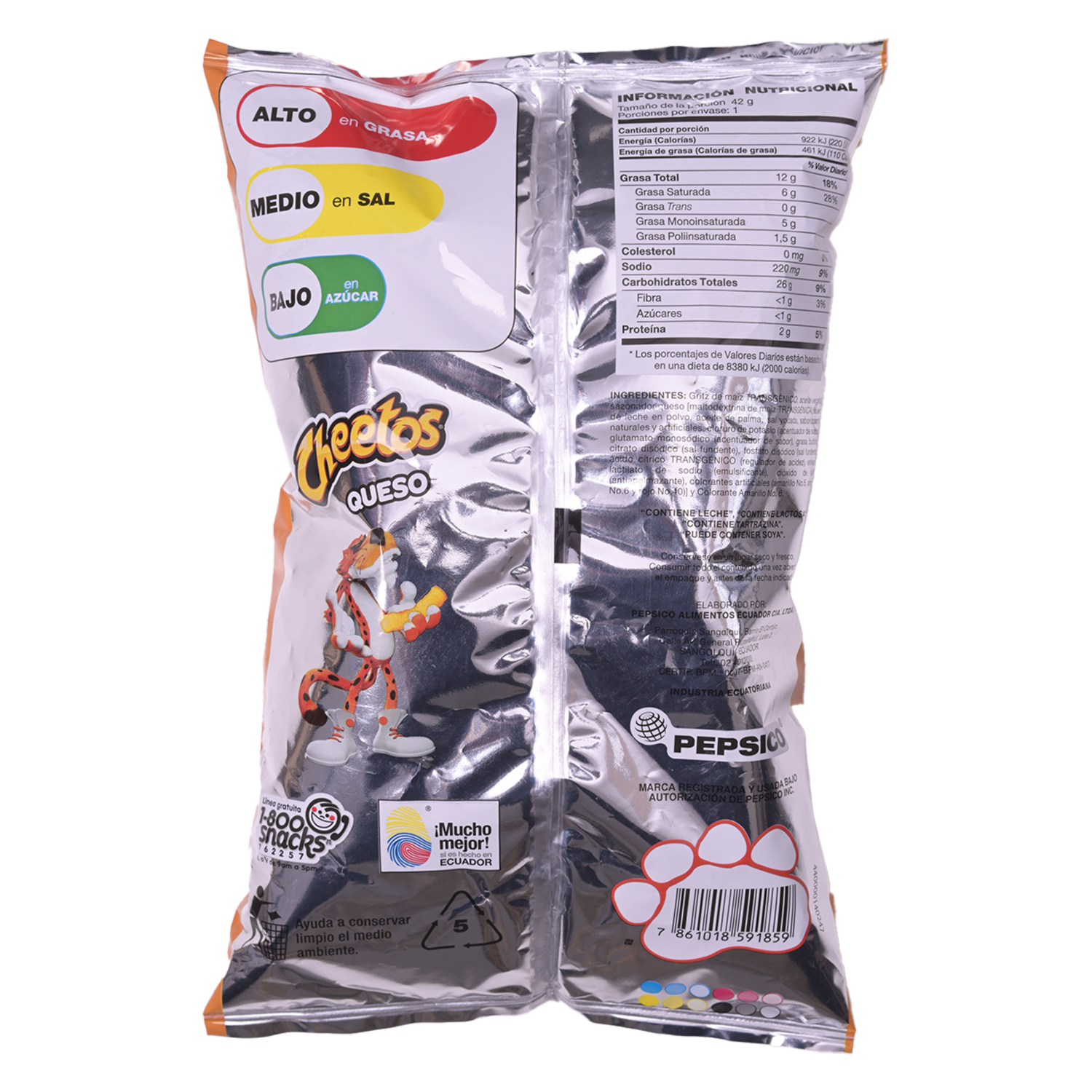 Bocaditos De Maíz Sabor A Queso CHEETOS 42 G