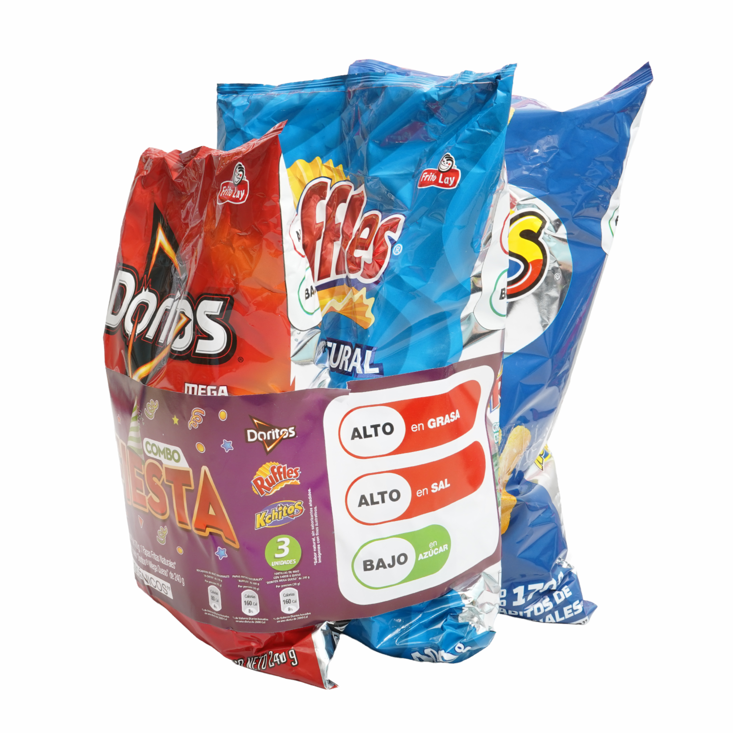 Combo Bocaditos Doritos Ruffles Y Kchitos COMBO FIESTA 810 G