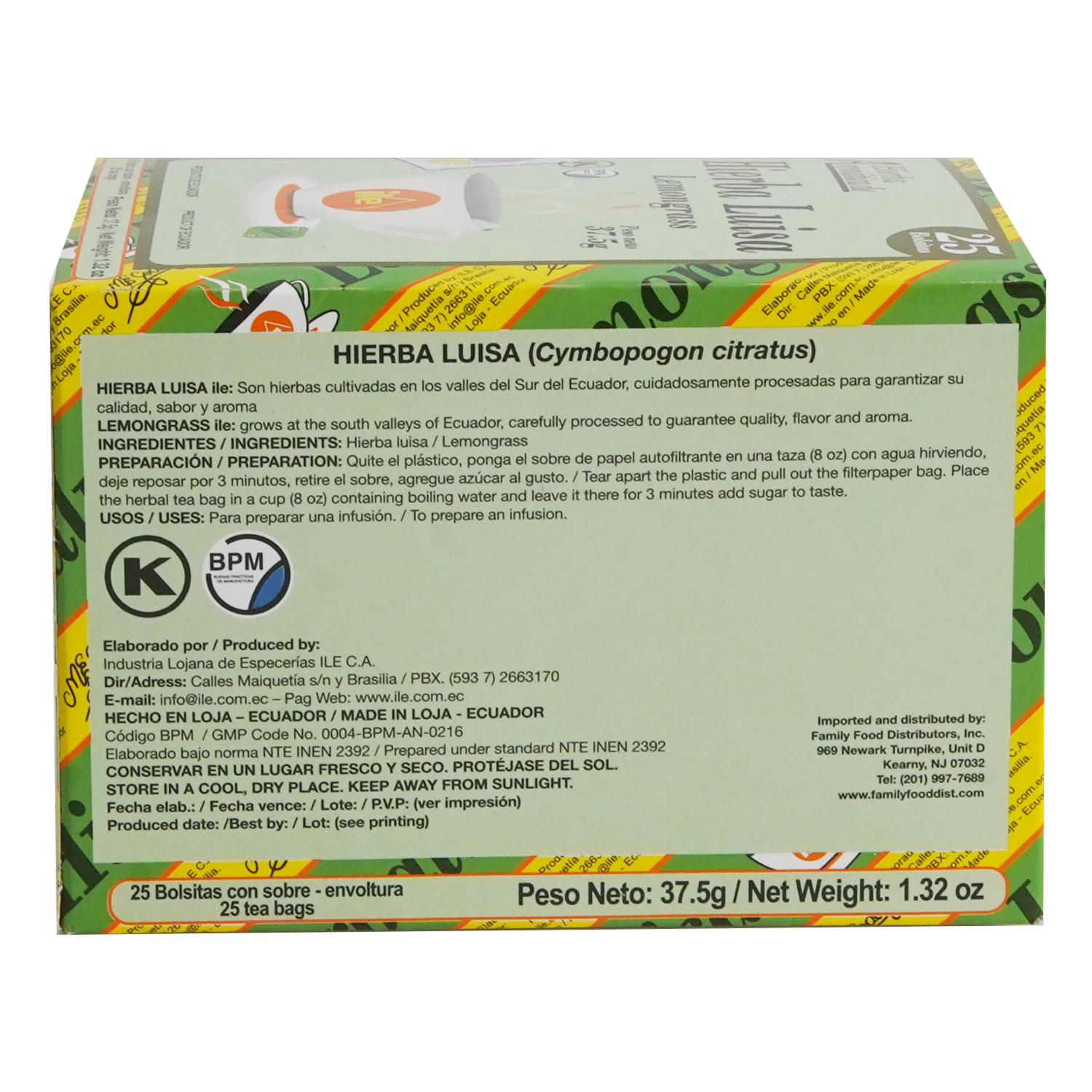 Té De Hierba Luisa ILE 25 X 1.50 G