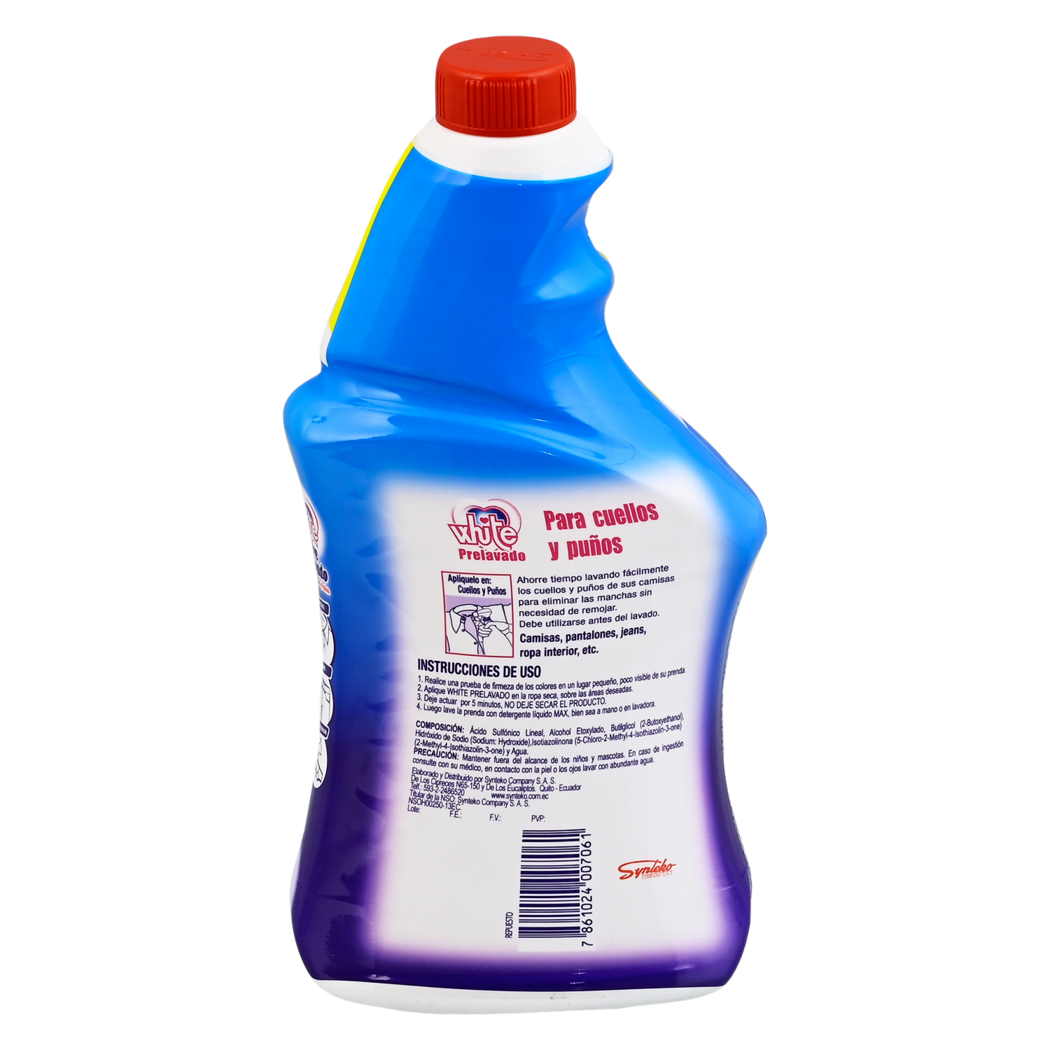 Removedor De Manchas Prelavado Repuesto WHITE 600 Ml