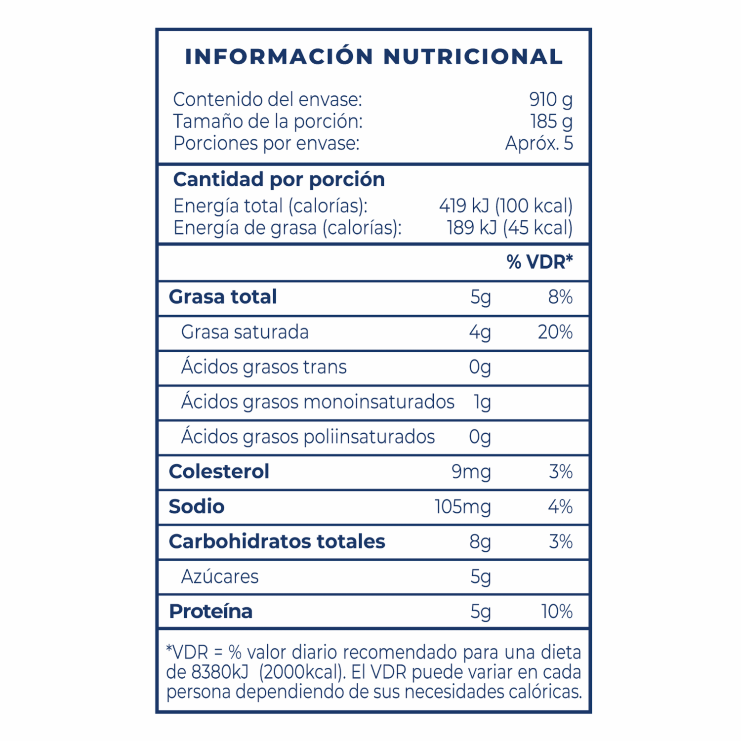 Yogur Semidescremado 100% Natural Sin Azúcar CHIVERIA 910 G