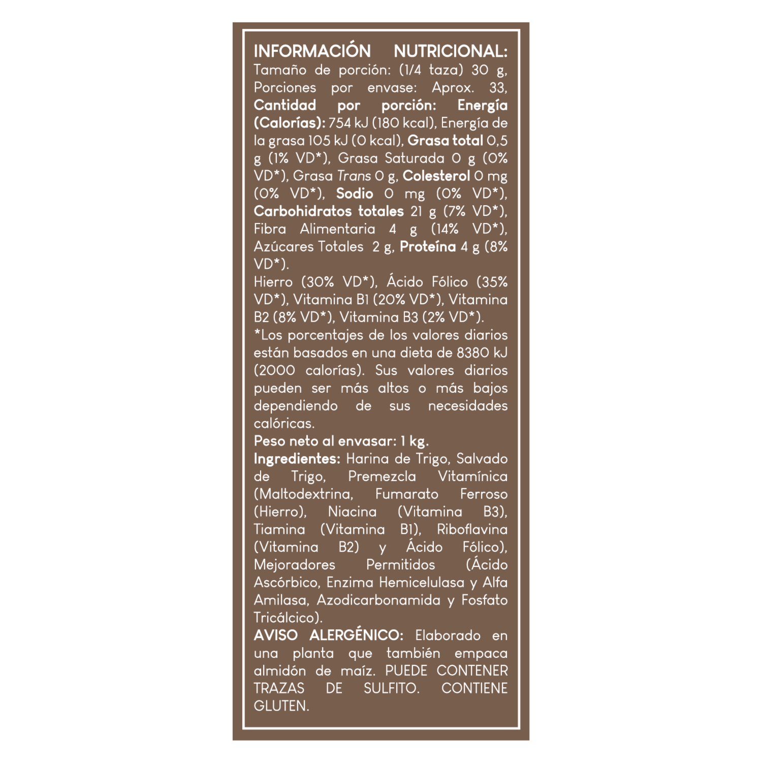 Harina Integral TOSCANA 1 K G