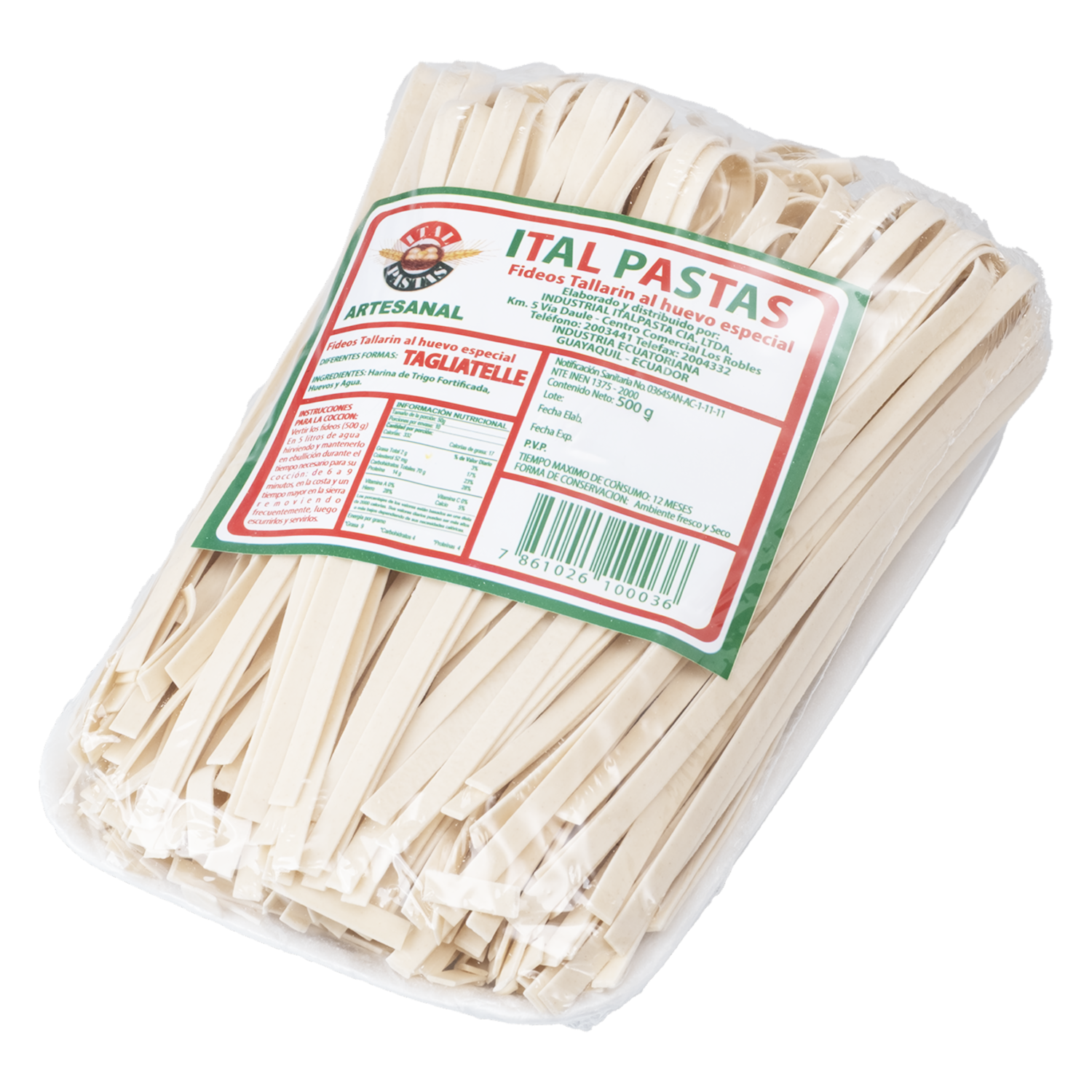 Pastas Taghiatelle ITAL PASTAS 500 G