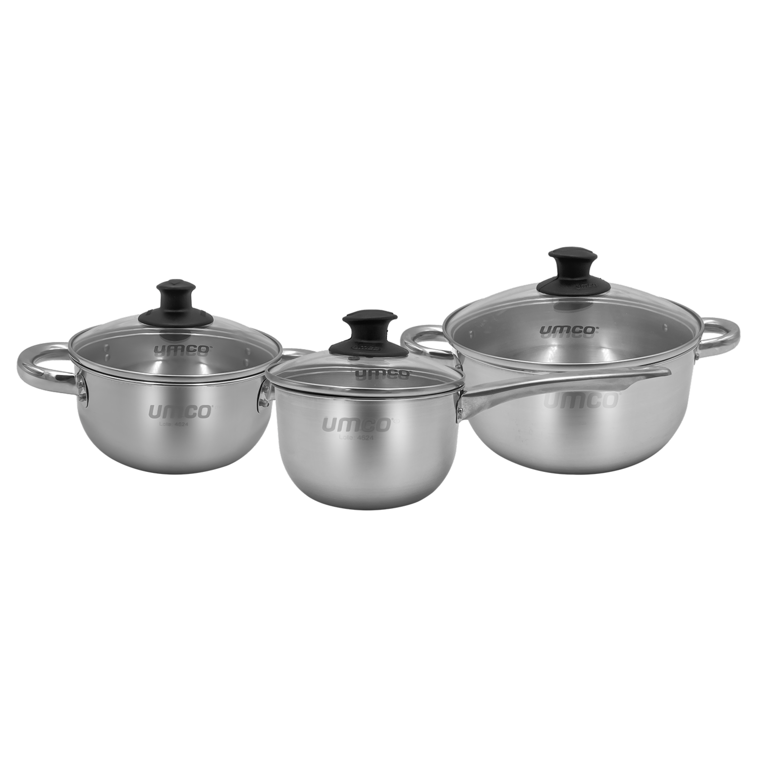 Set De Calderos De Acero Inoxidable UMCO 6 Piezas