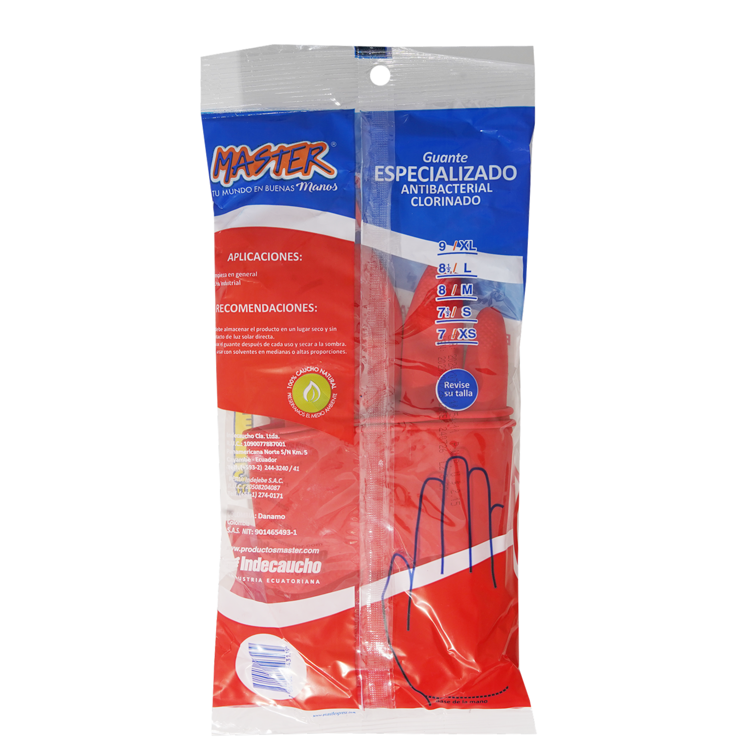 Guante Especializado Rojo M MASTER X 2 Uds