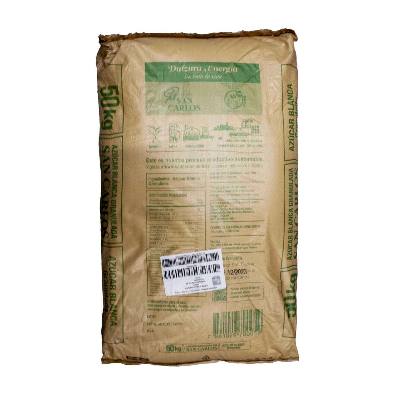 Azúcar Blanca SAN CARLOS 50000 G