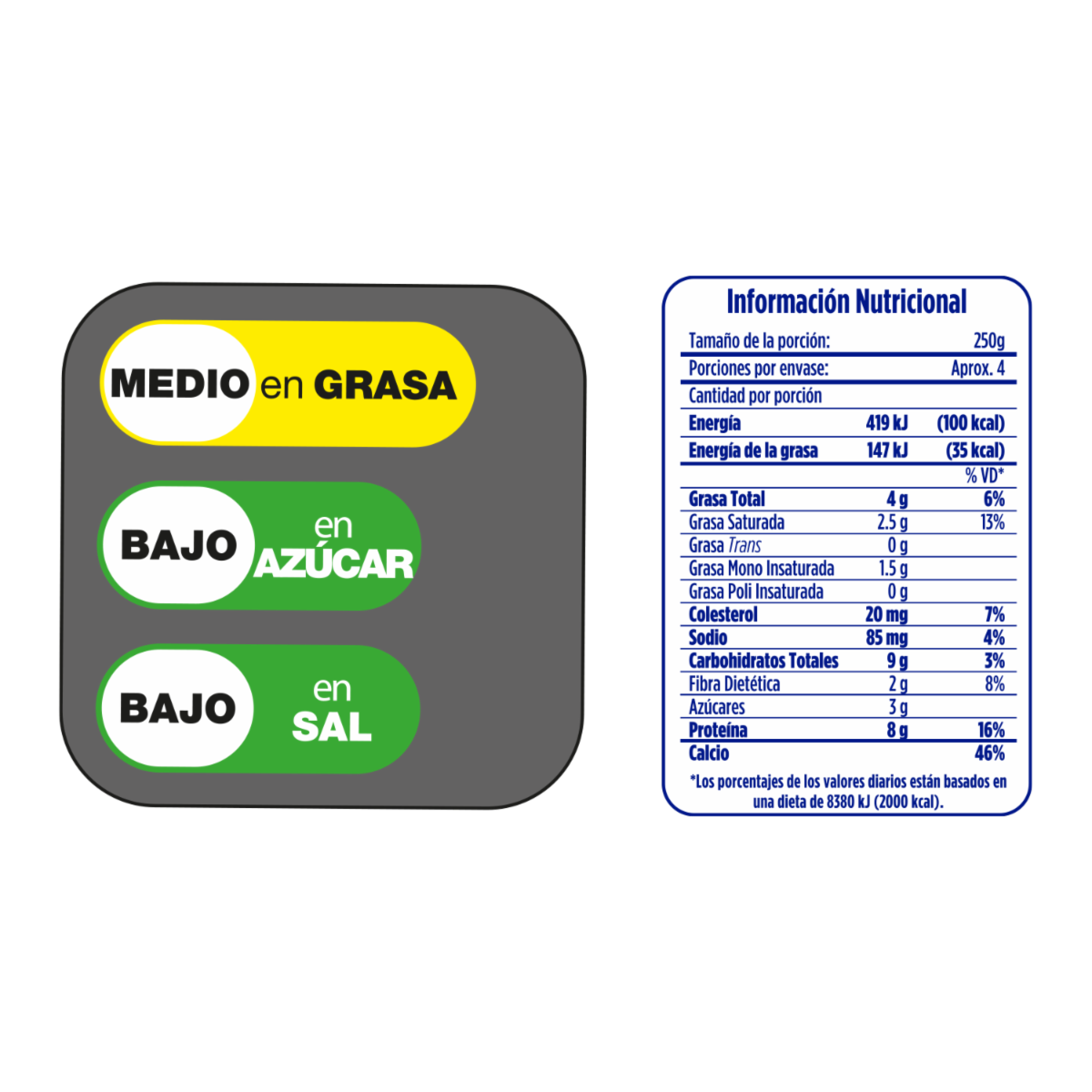 Kéfir Pistacho Vainilla Doy Pack MIRAFLORES 950 G