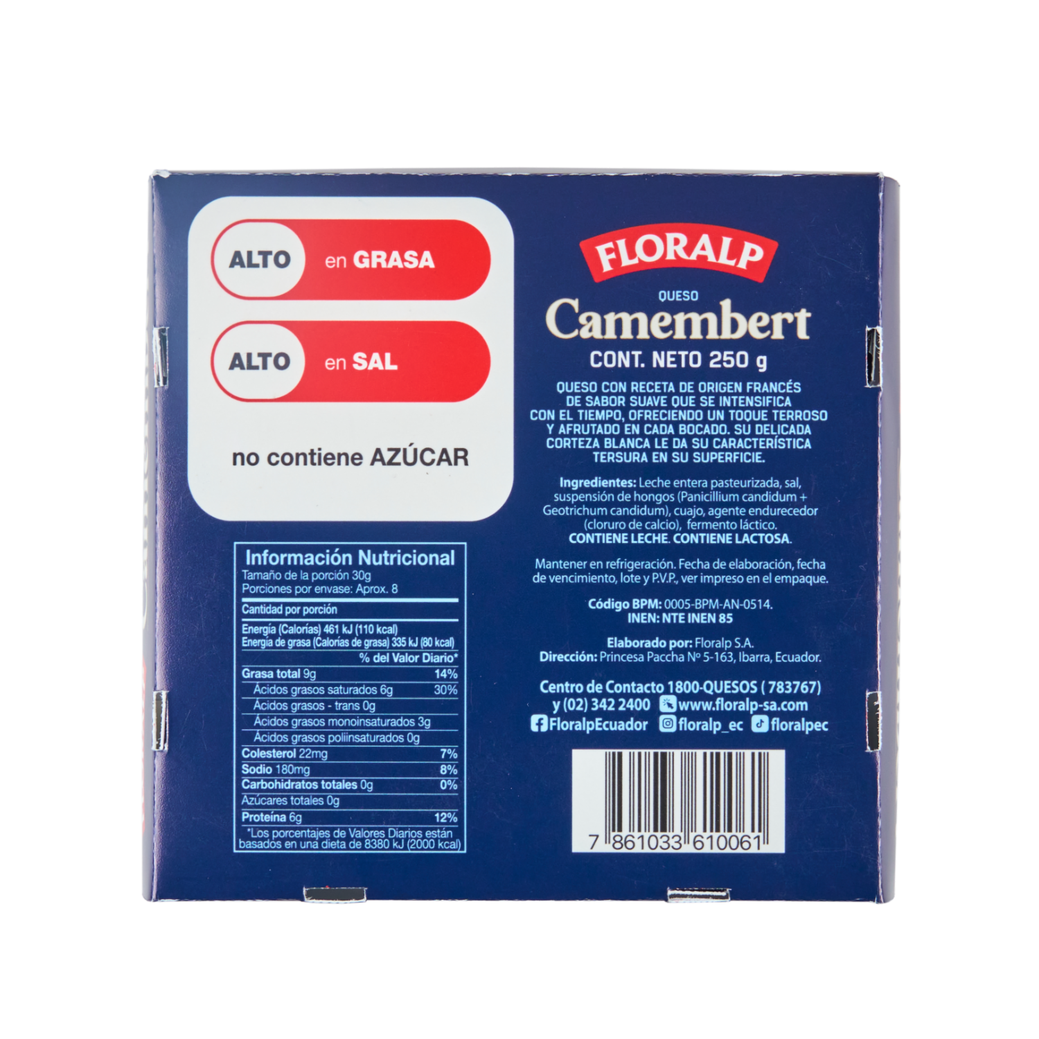 Queso Camembert FLORALP 250 G