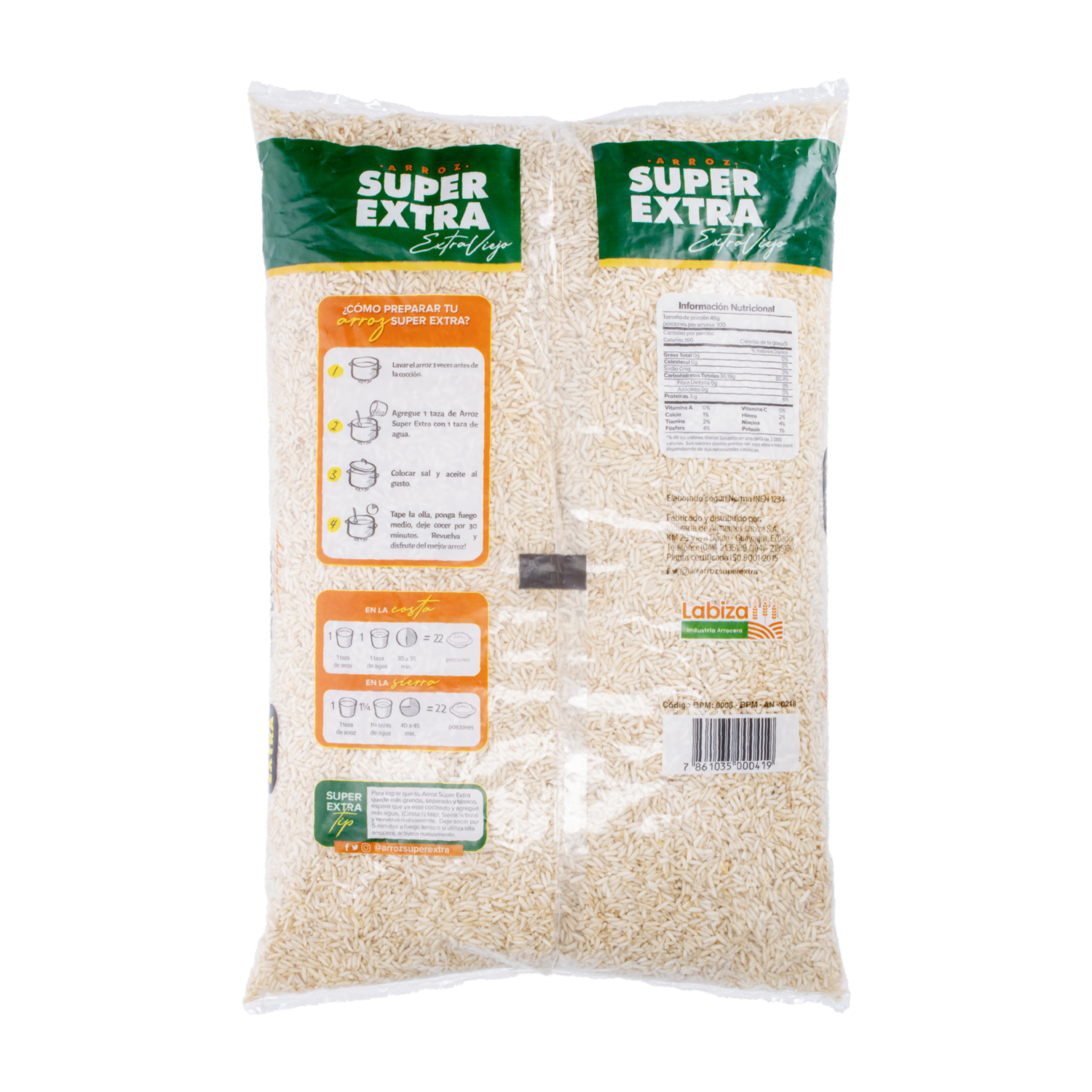 Arroz Viejo Sin Gluten SUPER EXTRA Funda