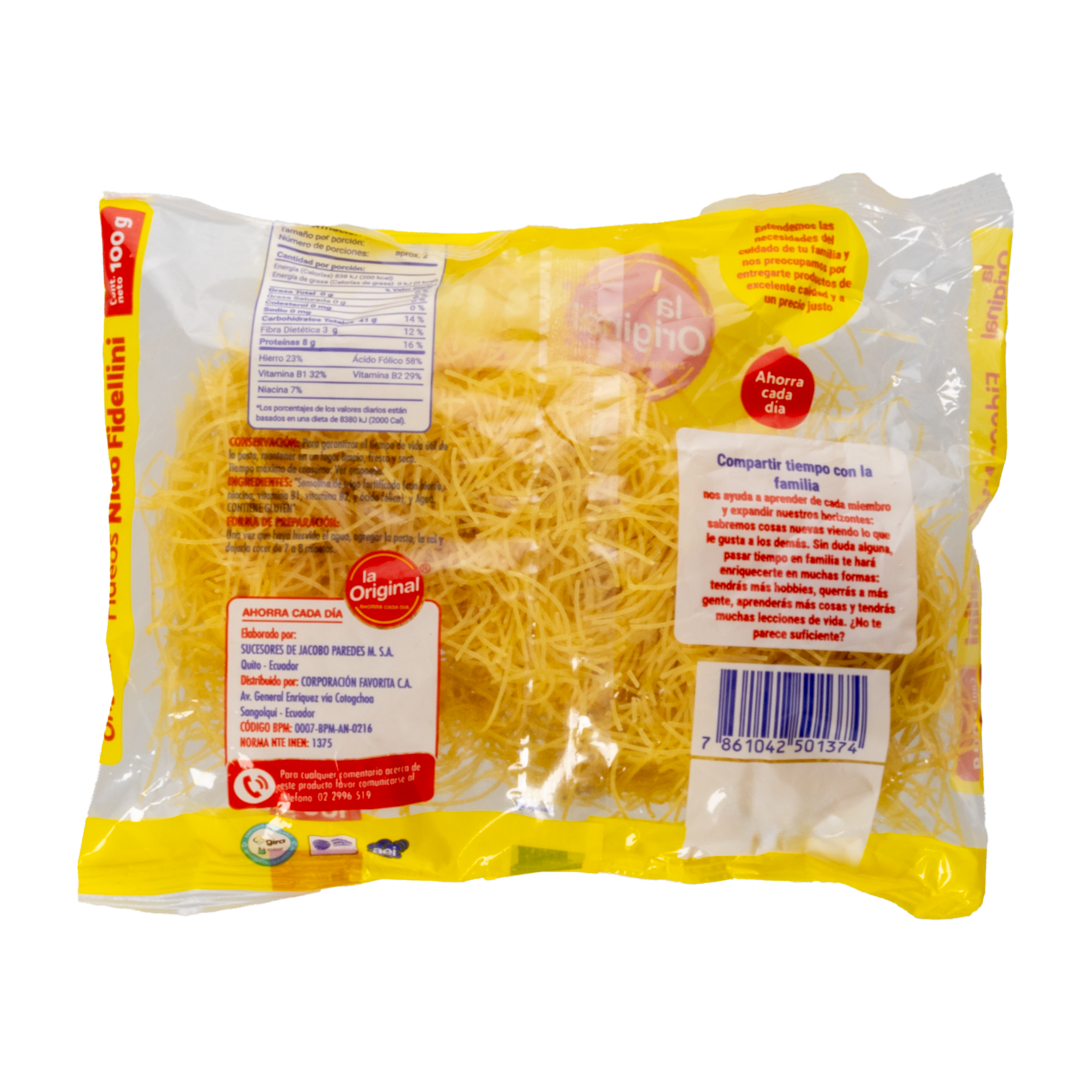 Fideo Nido Fidellini LA ORIGINAL 100 G