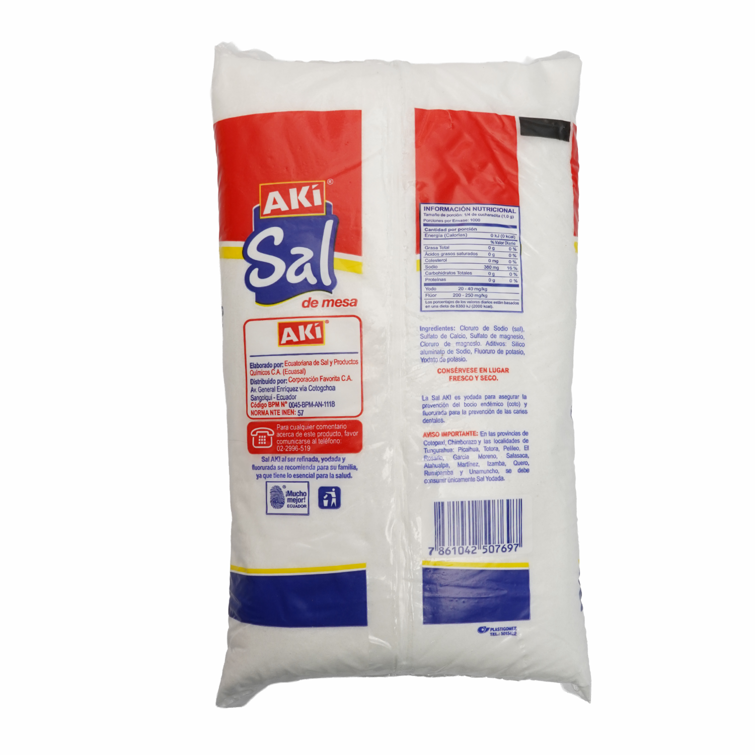 Sal Refinada AKÍ 1000 G