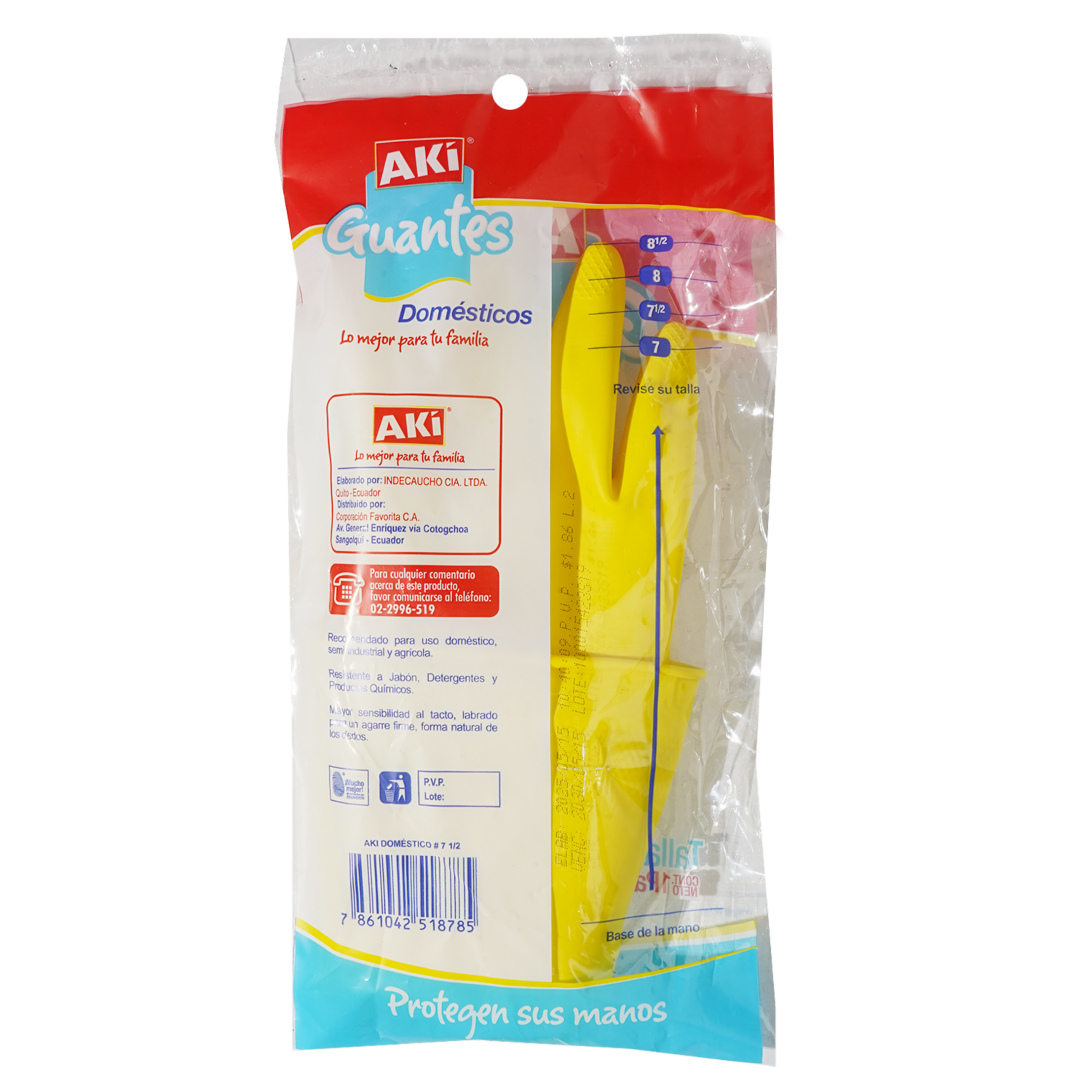 Guante Amarillo AKÍ N° 7