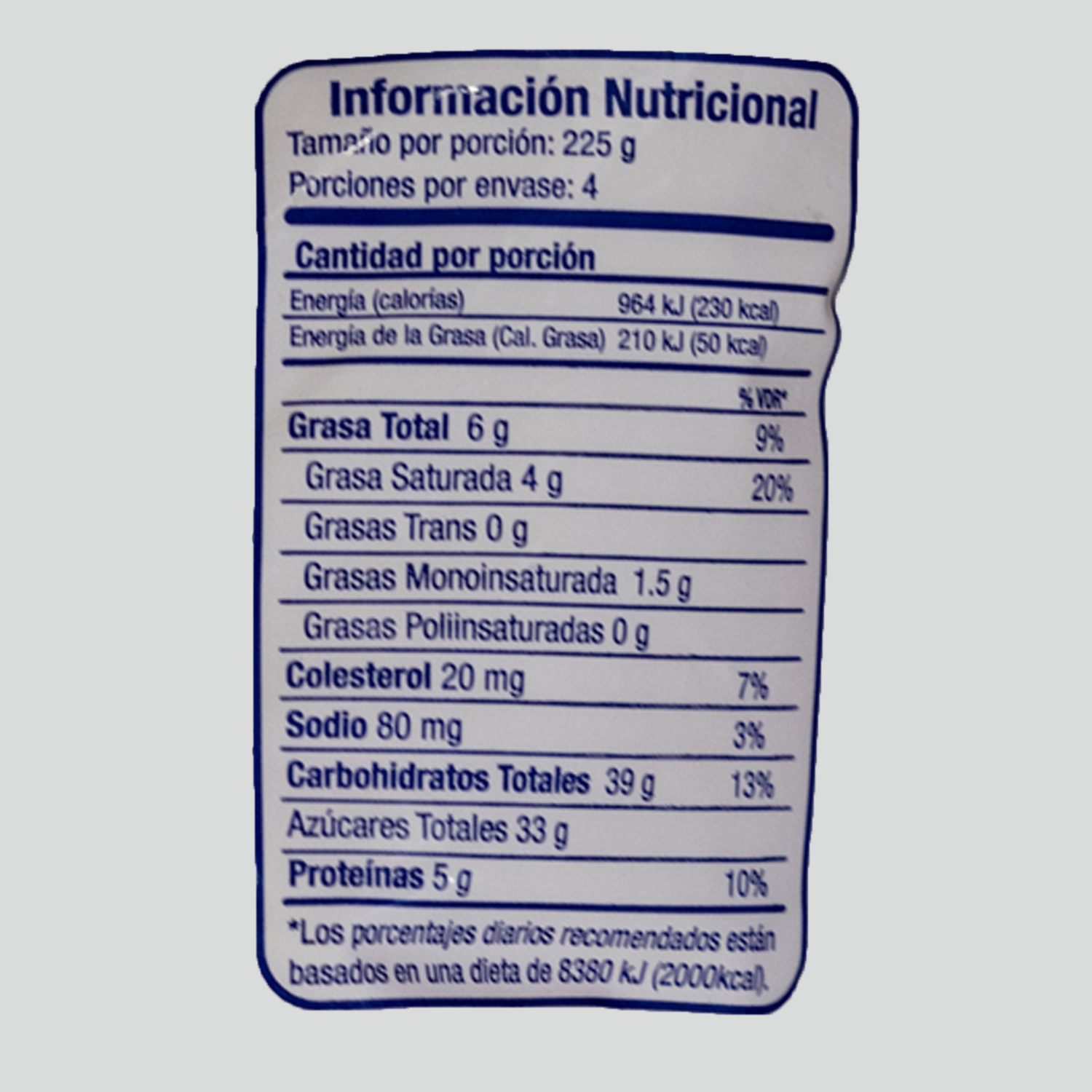 Bebida De Yogurt Sabor A Fresa En Funda LA ORIGINAL 900 G