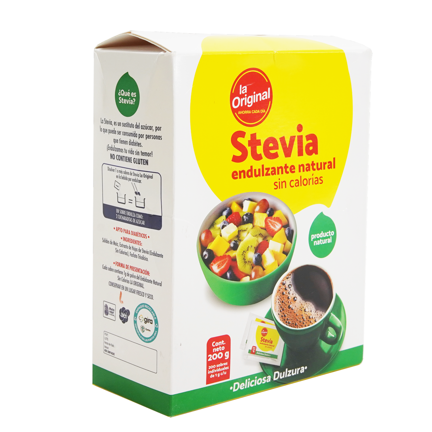 Stevia Sin Calorías LA ORIGINAL Caja