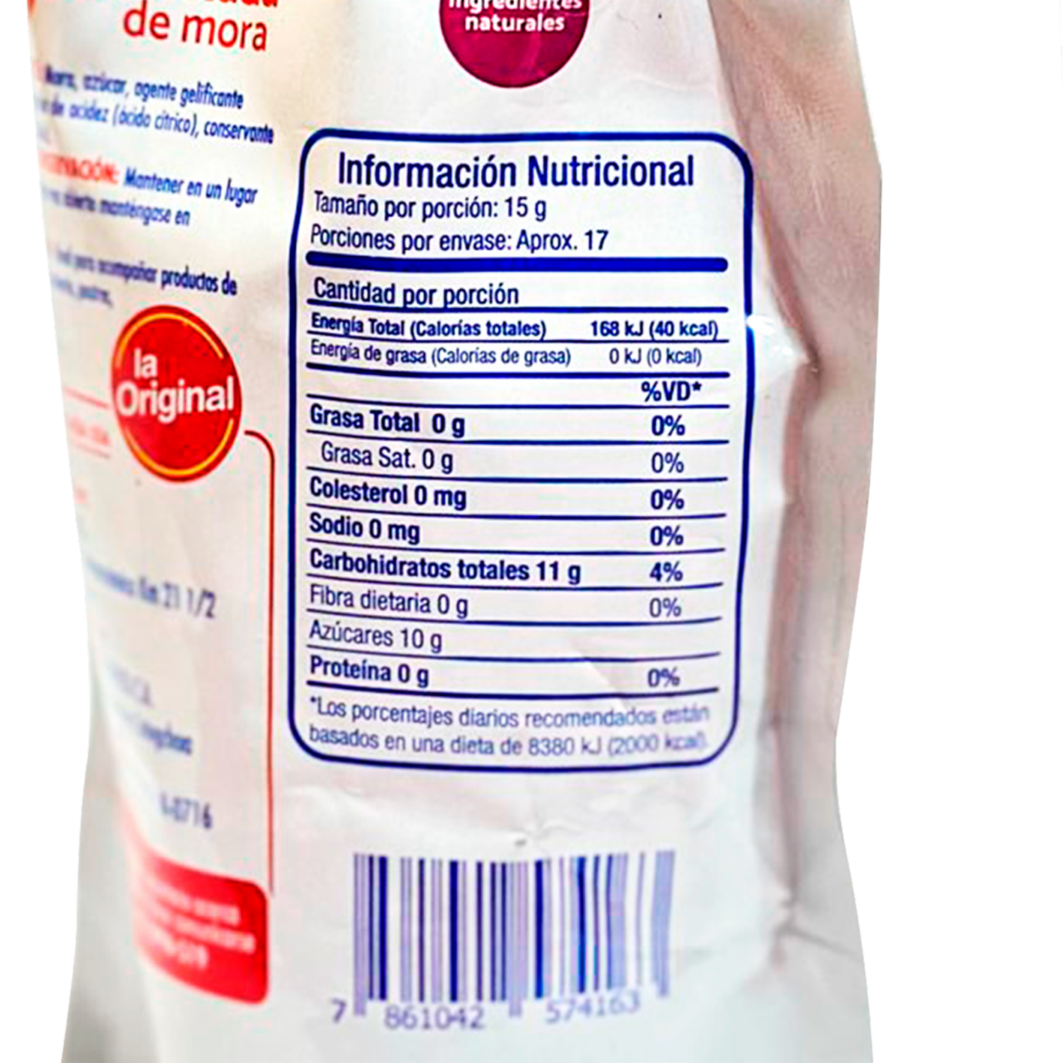 Mermelada De Mora LA ORIGINAL 250 G