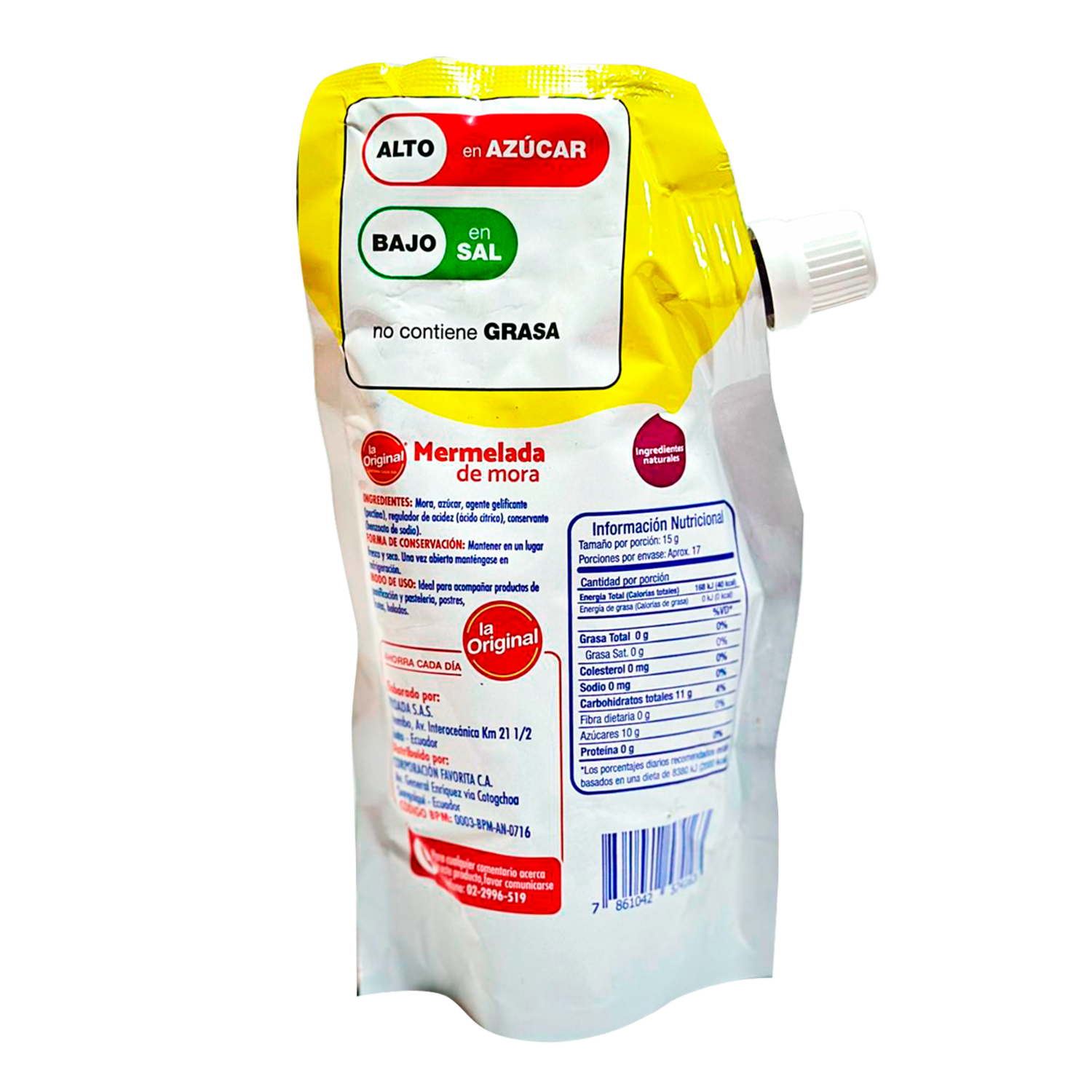 Mermelada De Mora LA ORIGINAL 250 G