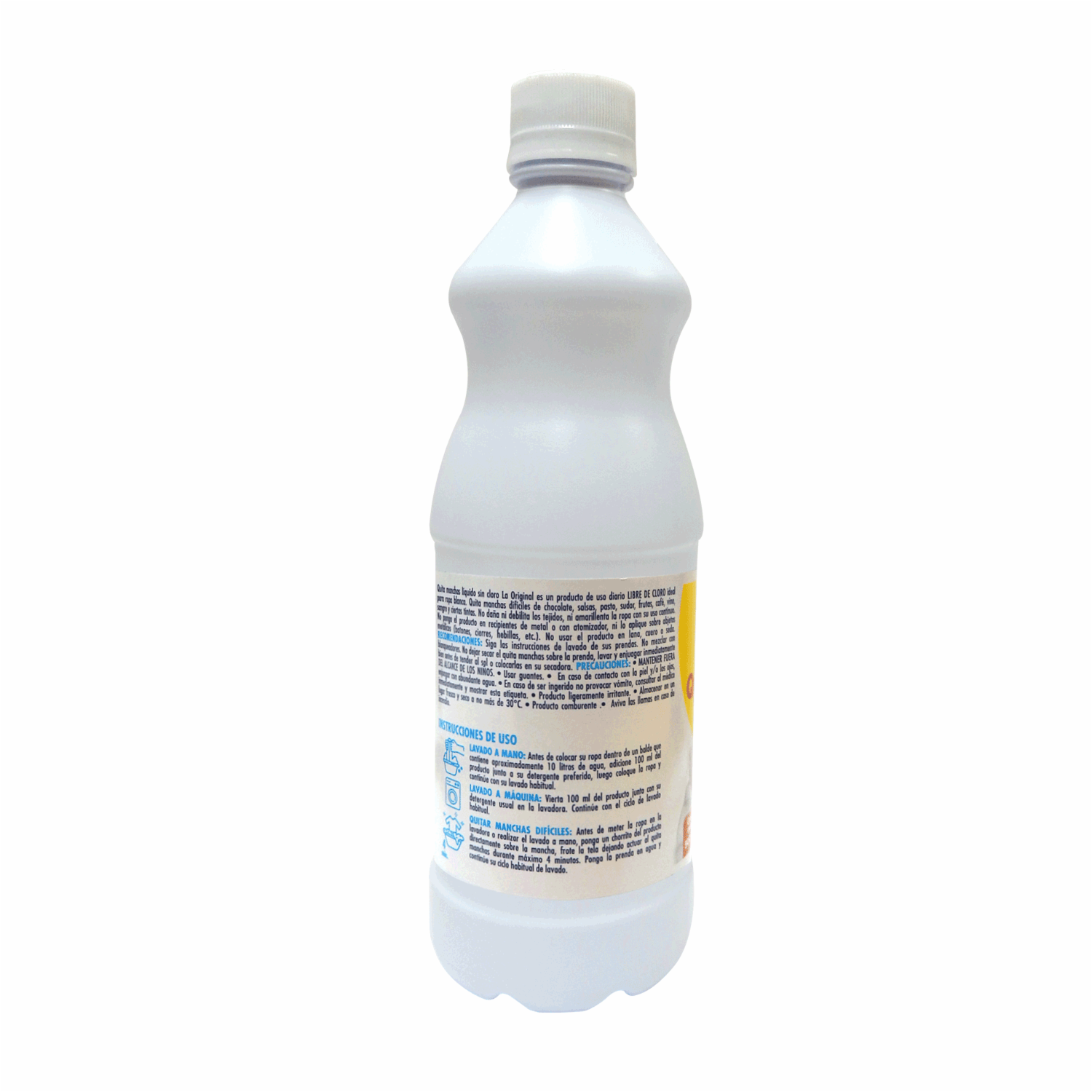 Quita Manchas Líquido Sin Cloro Para Ropa Blanca LA ORIGINAL 500 Ml