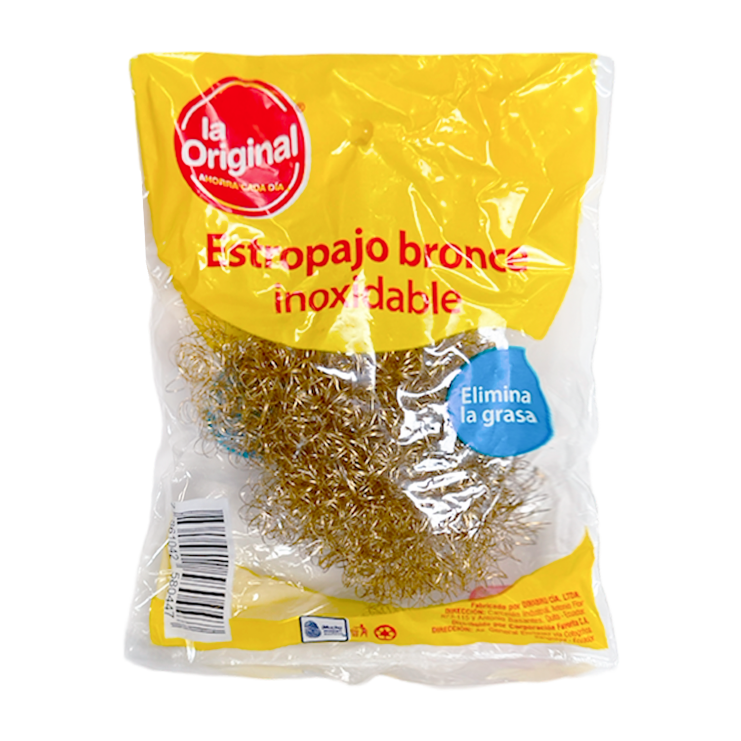Esponja Multiusos De Bronce Inoxidable Elimina La Grasa LA ORIGINAL Unidad