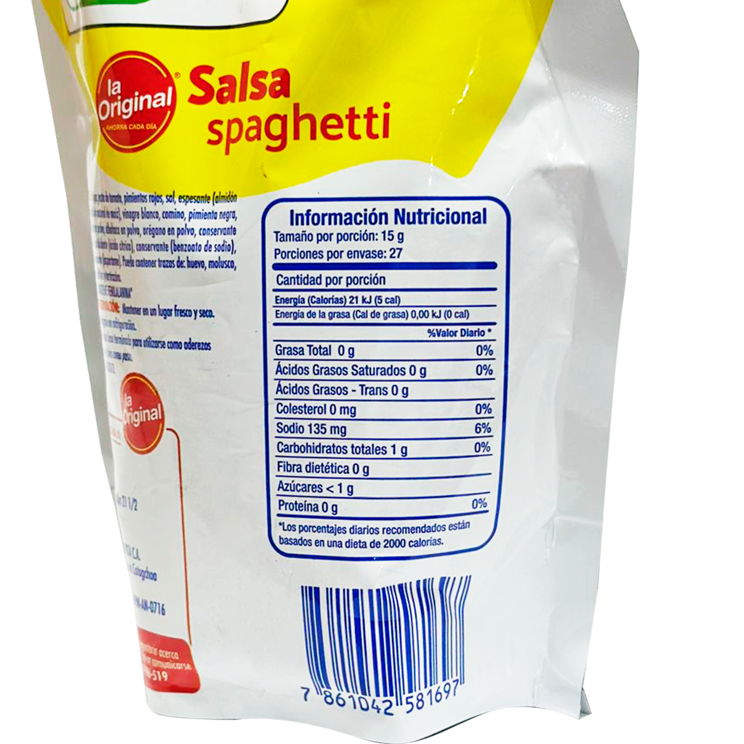 Salsa Spaguetti Clásica LA ORIGINAL 400 G