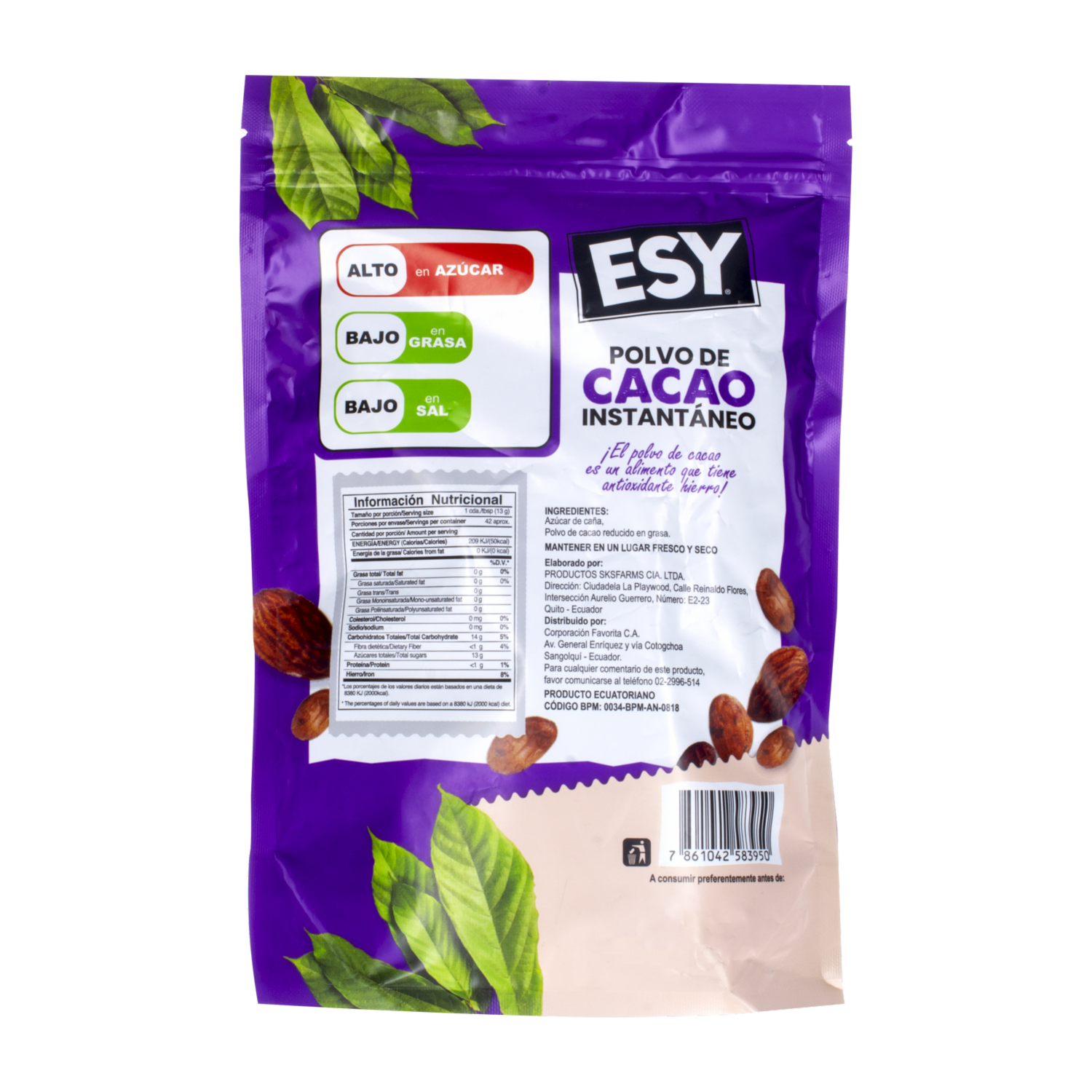 Cocoa En Polvo Instantáneo ESY 540 G