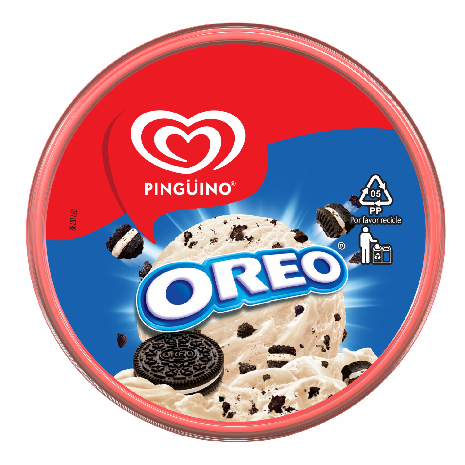 Helado Oreo PINGÜINO 2 Uds X 900 Ml