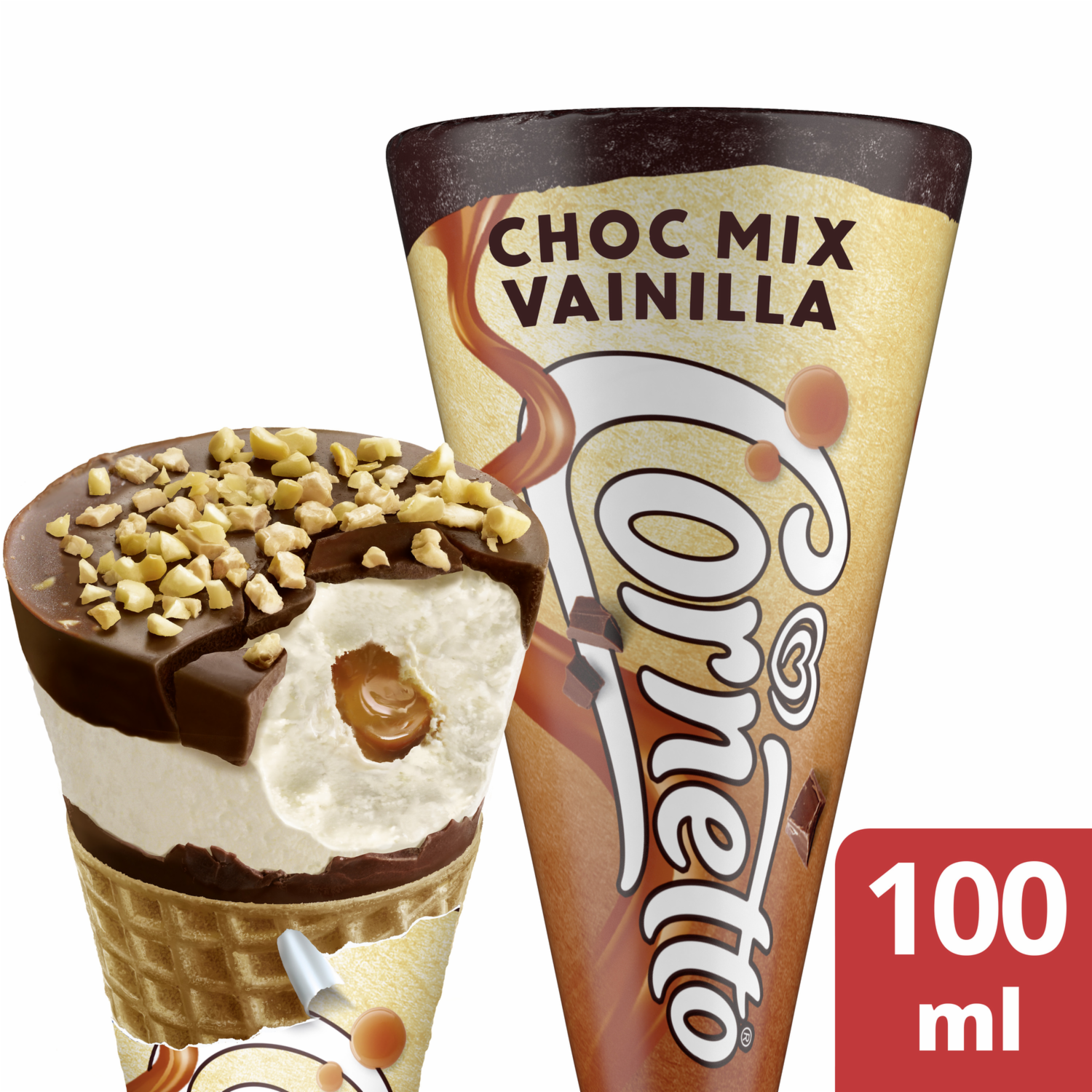 Helado Cornetto Choc Mix Vainilla PINGÜINO 100 Ml