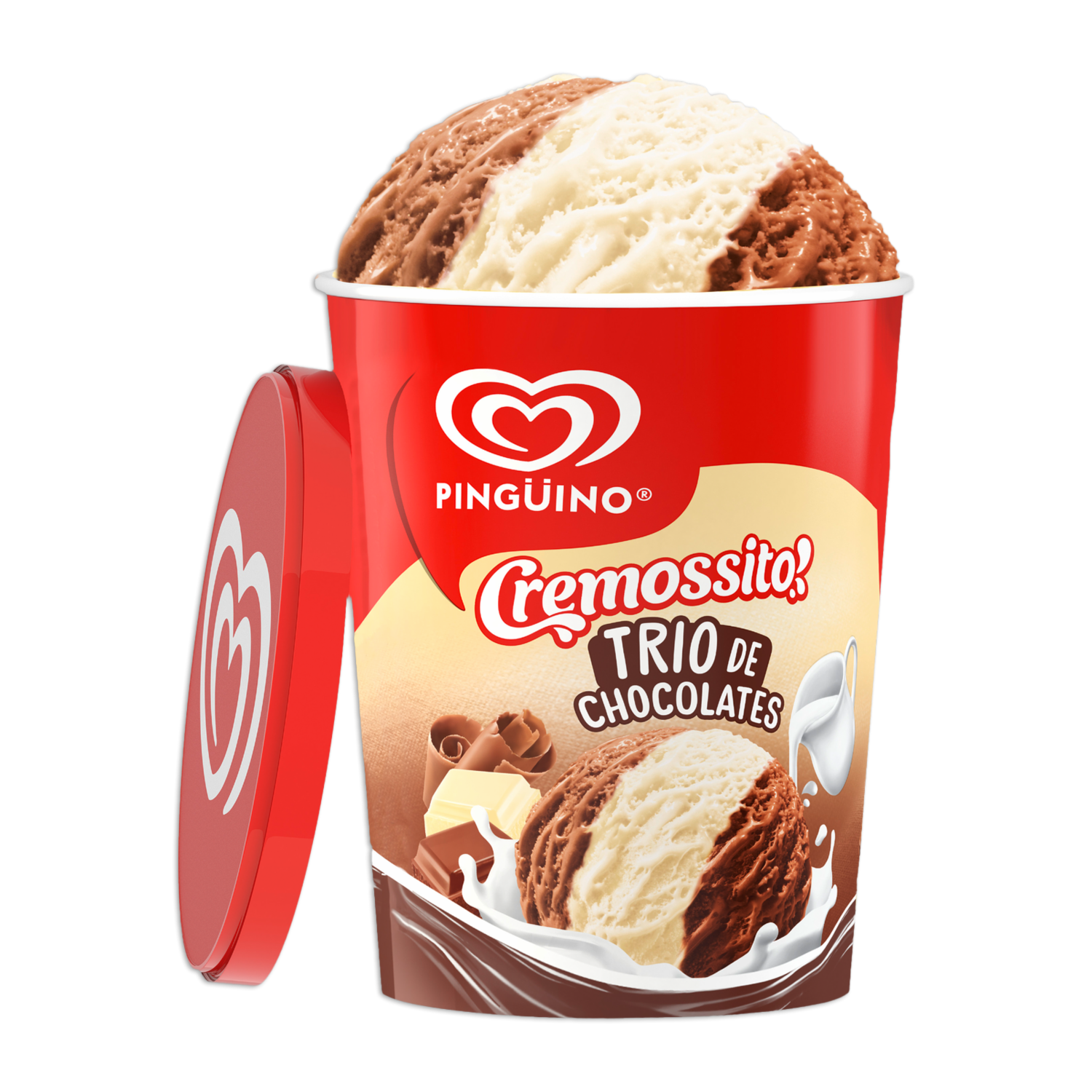 Helado Cremossito Trio De Chocolates PINGÜINO 900 Ml