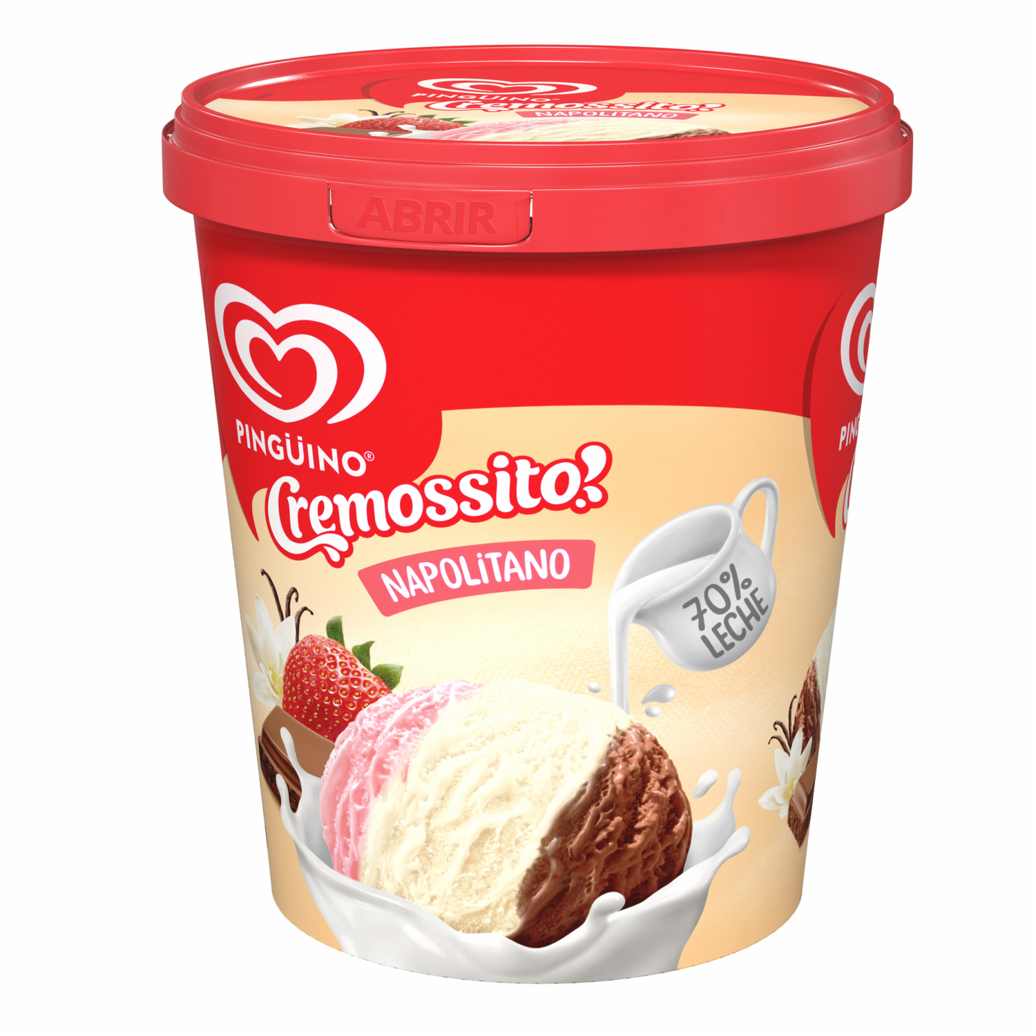 Helado Cremossito Napolitano PINGÜINO 900 Ml