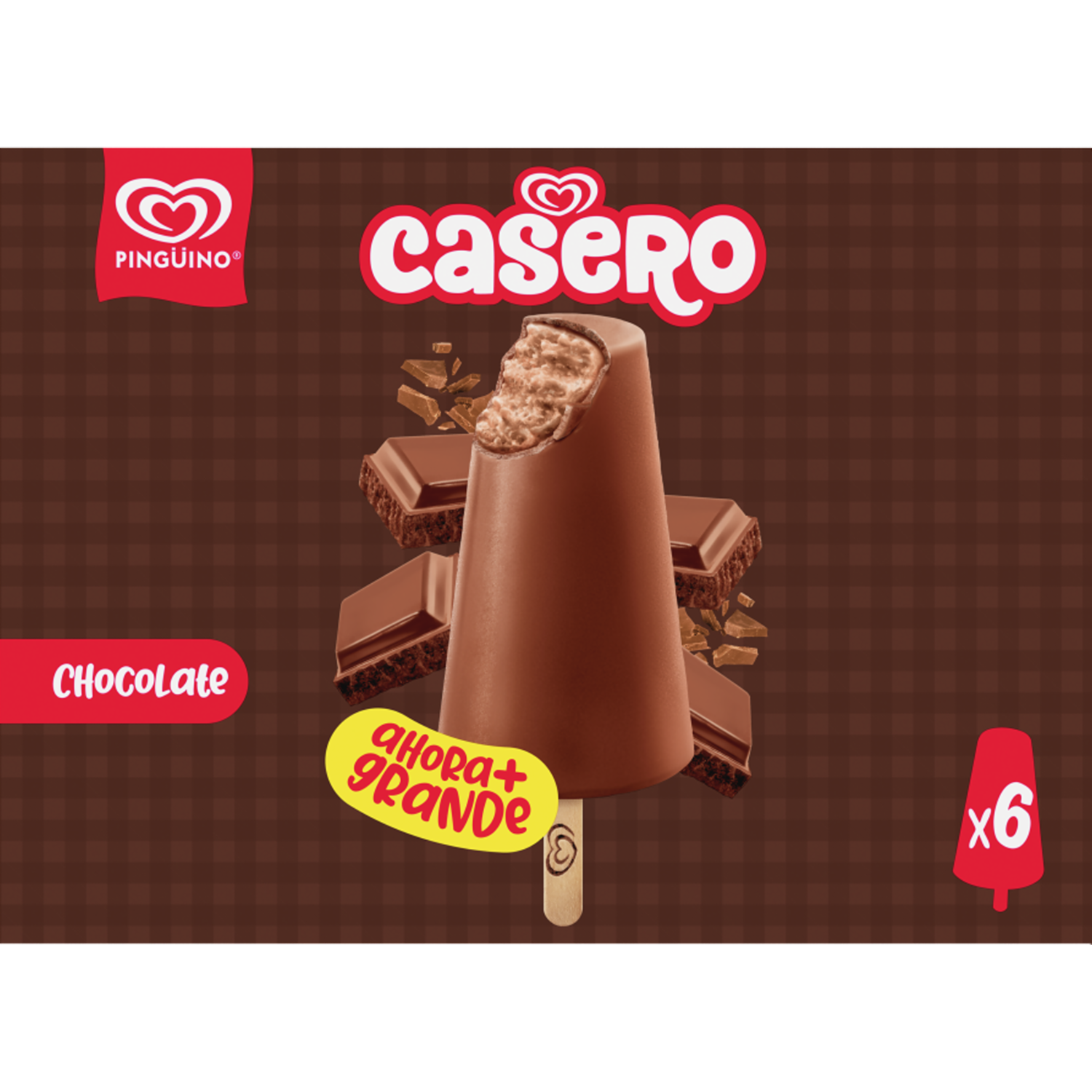 Helado Casero De Chocolate PINGÜINO 6 X100 Ml