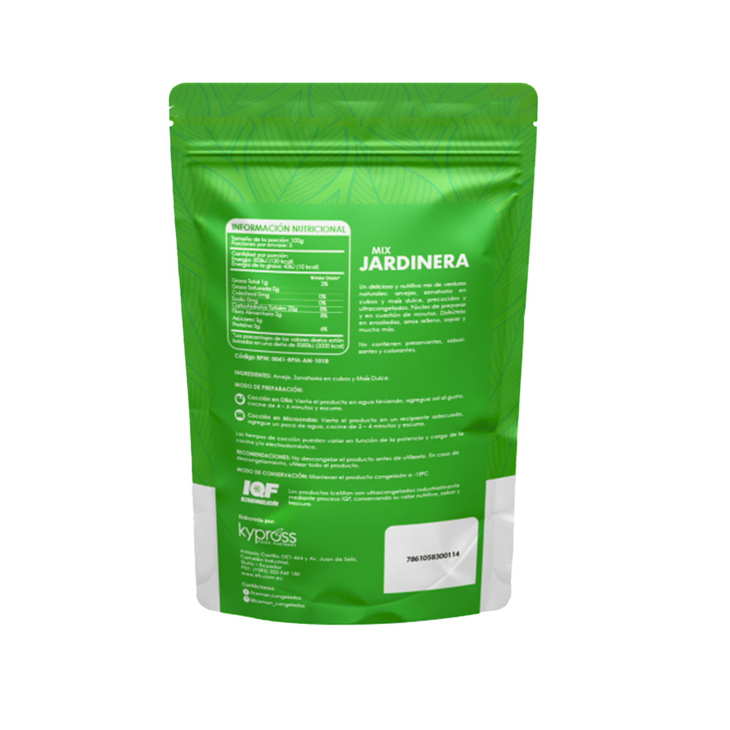 Mix Jardinera Verduras Ultracongeladas ICEMAN 500 G