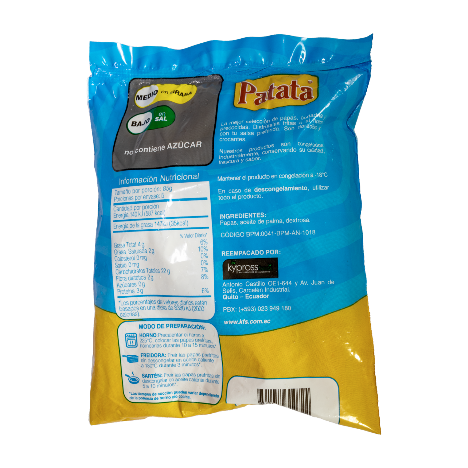 Papas Prefritas Congeladas ICEMAN 500 G