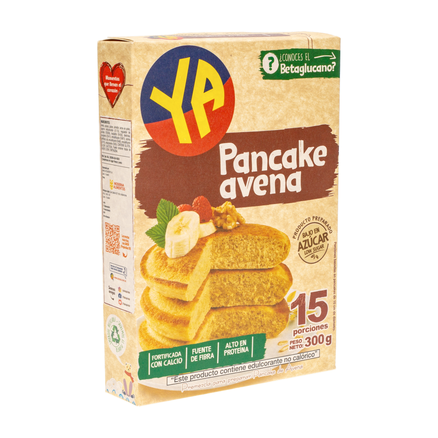 Premezcla Para Pancake Avena YA 300 G
