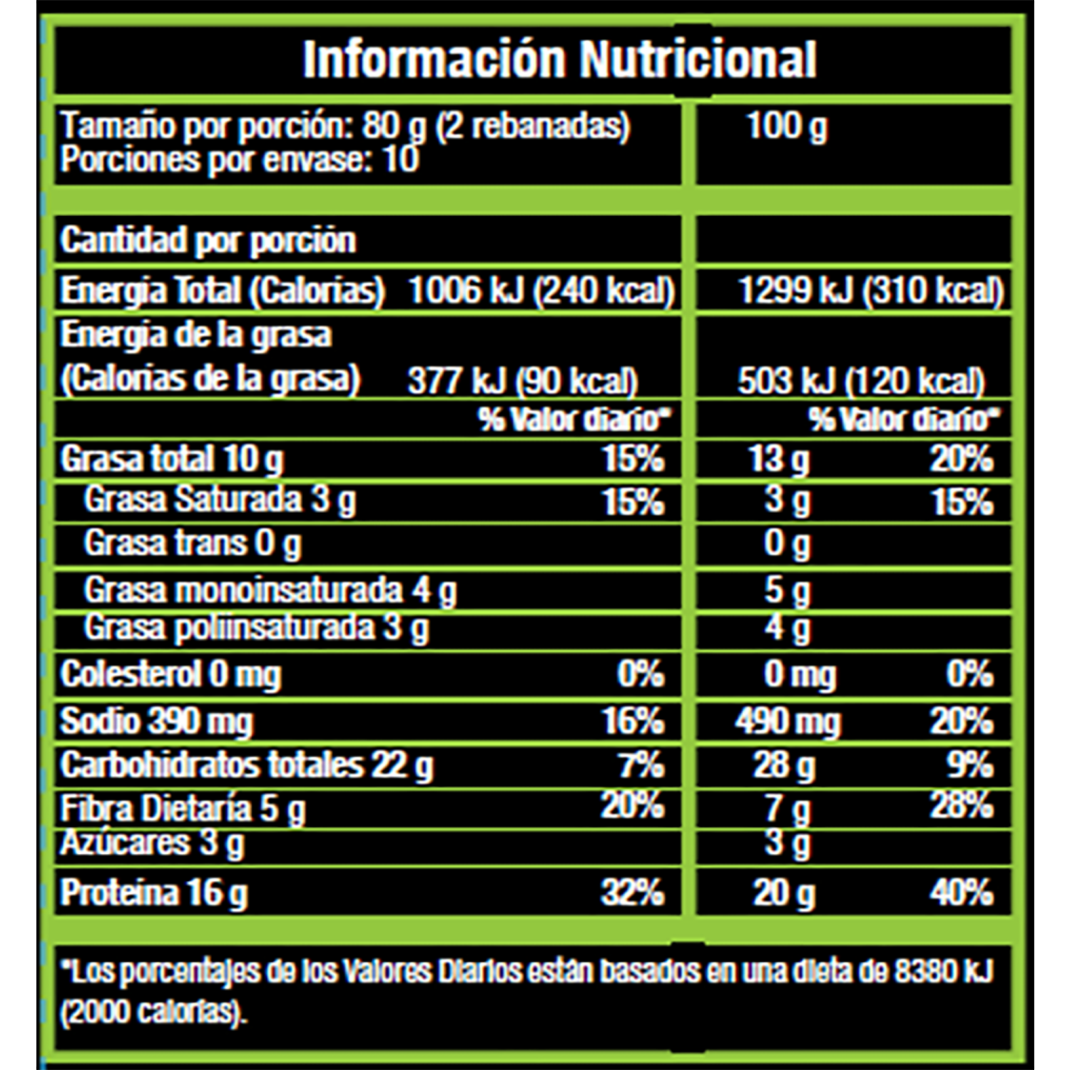 Pan Integral Extra Proteína Sanduchero MODERNA 800 G