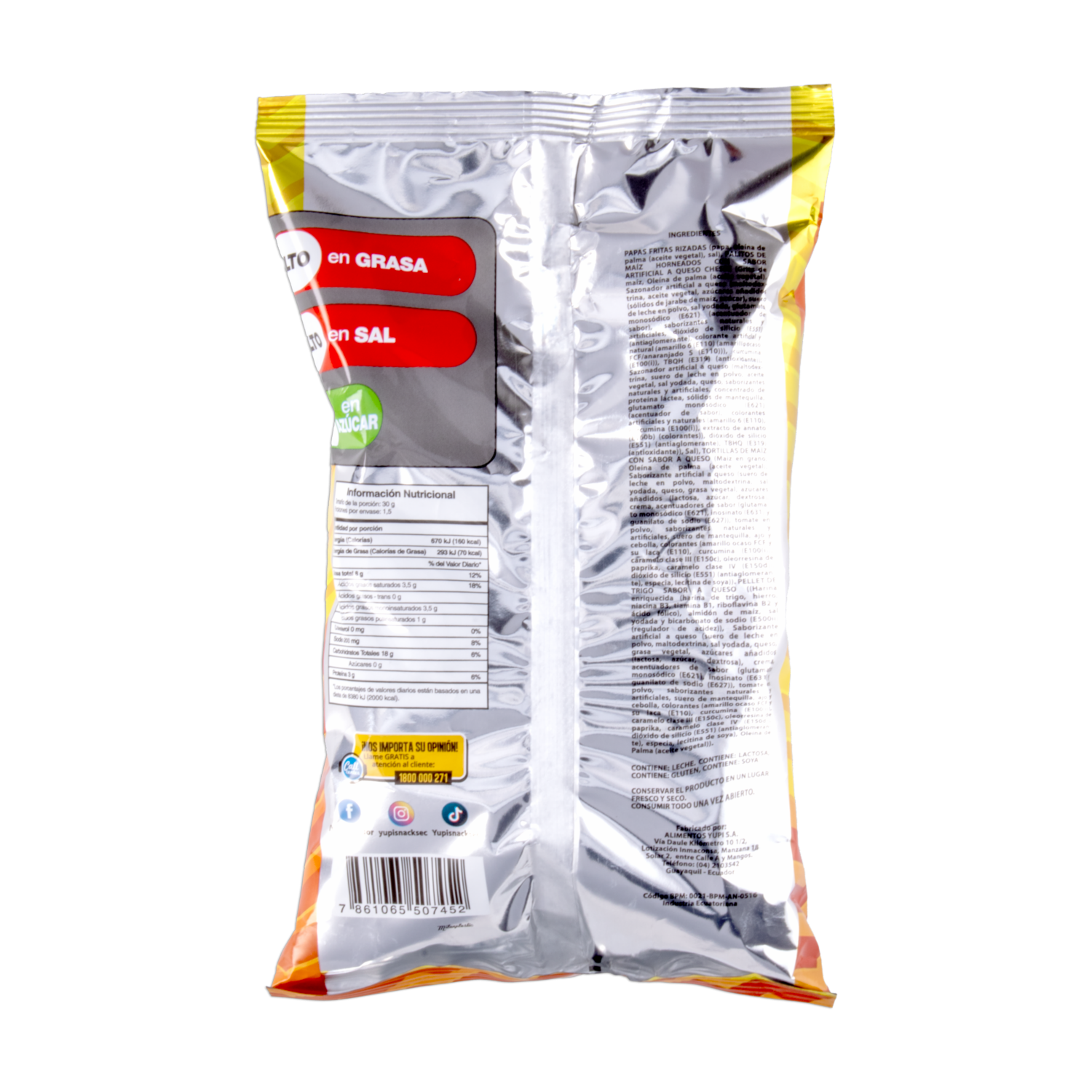 Bocaditos De Maíz Sabor A Queso EL GOLPE 45 G