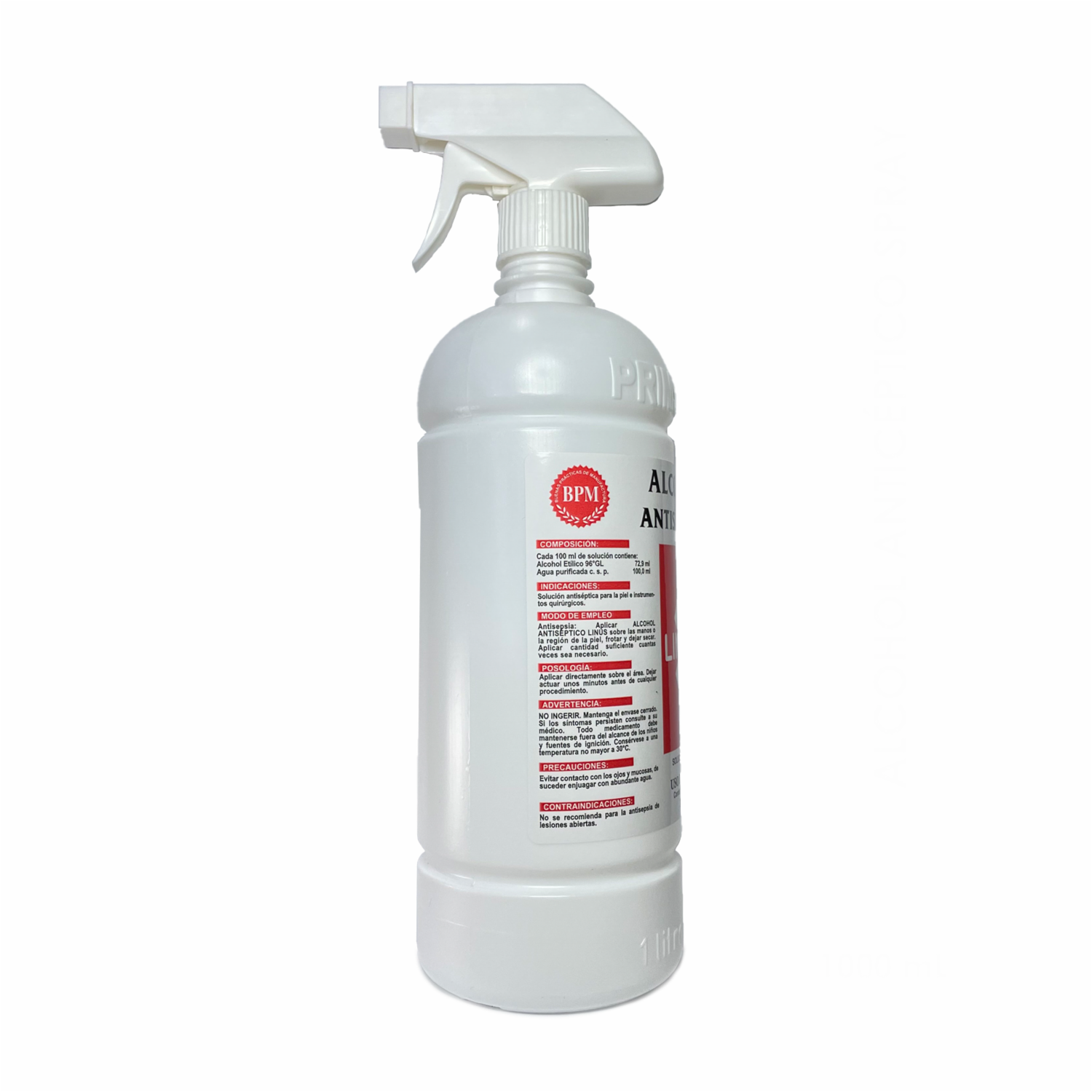 Alcohol Al 70° En Spray LINUS 1000 Ml